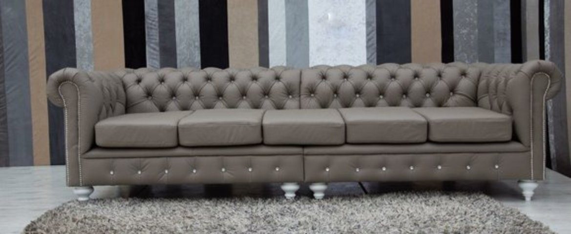 cm Chesterfield Chesterfield-Sofa, 5 300 Design JVmoebel Sitzer Sofa Couch