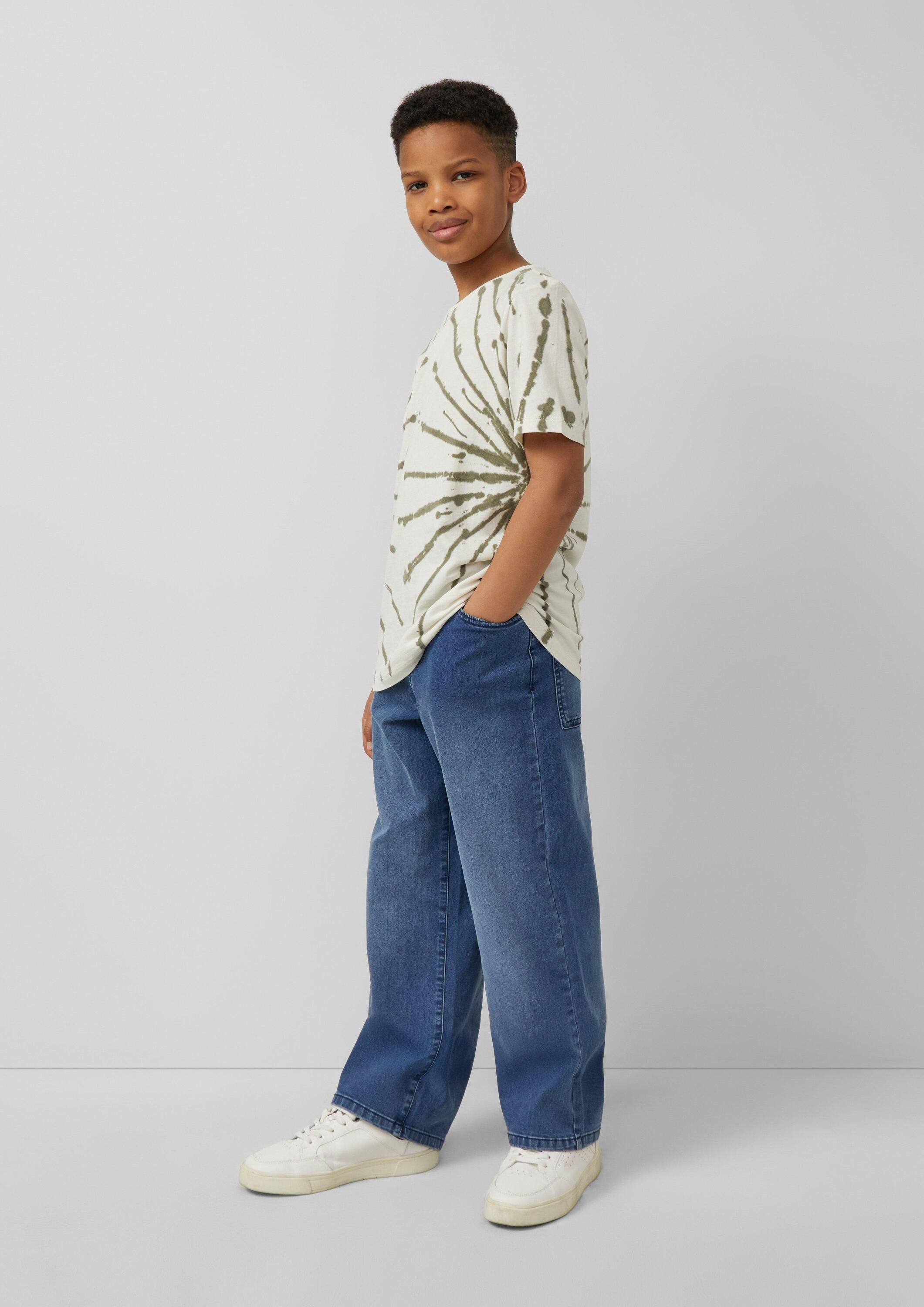 s.Oliver Kurzarmshirt T-Shirt T-Shirt mit Batik-Muster