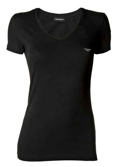 Emporio Armani T-Shirt »Damen T-Shirt - V-Neck, Loungewear, Kurzarm,«