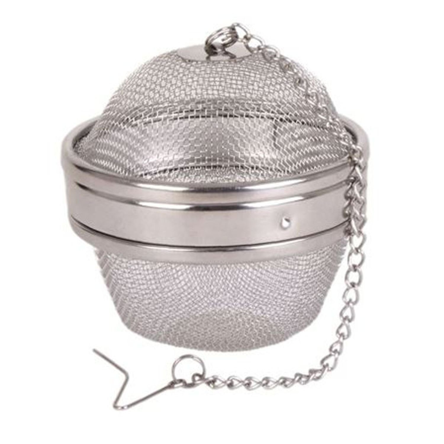 BURI Nudelsieb Edelstahl Teesieb Gewürzkugel 9cm Küchensieb Teekugel Gewürzsieb Teeei, Edelstahl