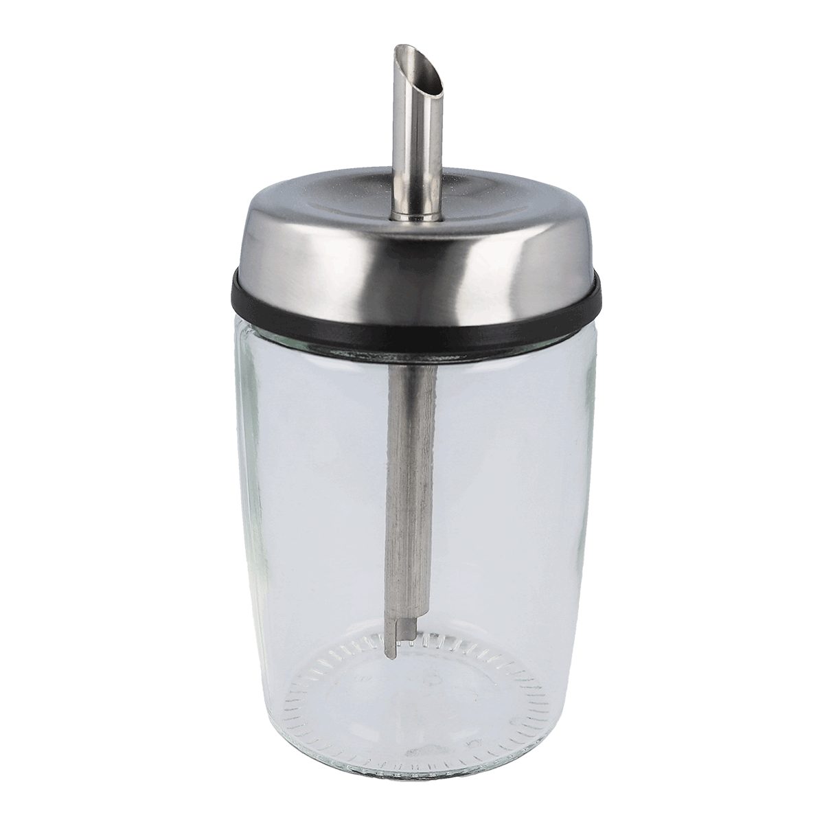 EUROHOME Zuckerstreuer Zuckerspender aus Glas und Edelstahl mit Schütttülle, (1-tlg), Zuckerglas - Küchenhelfer Haushaltshelfer