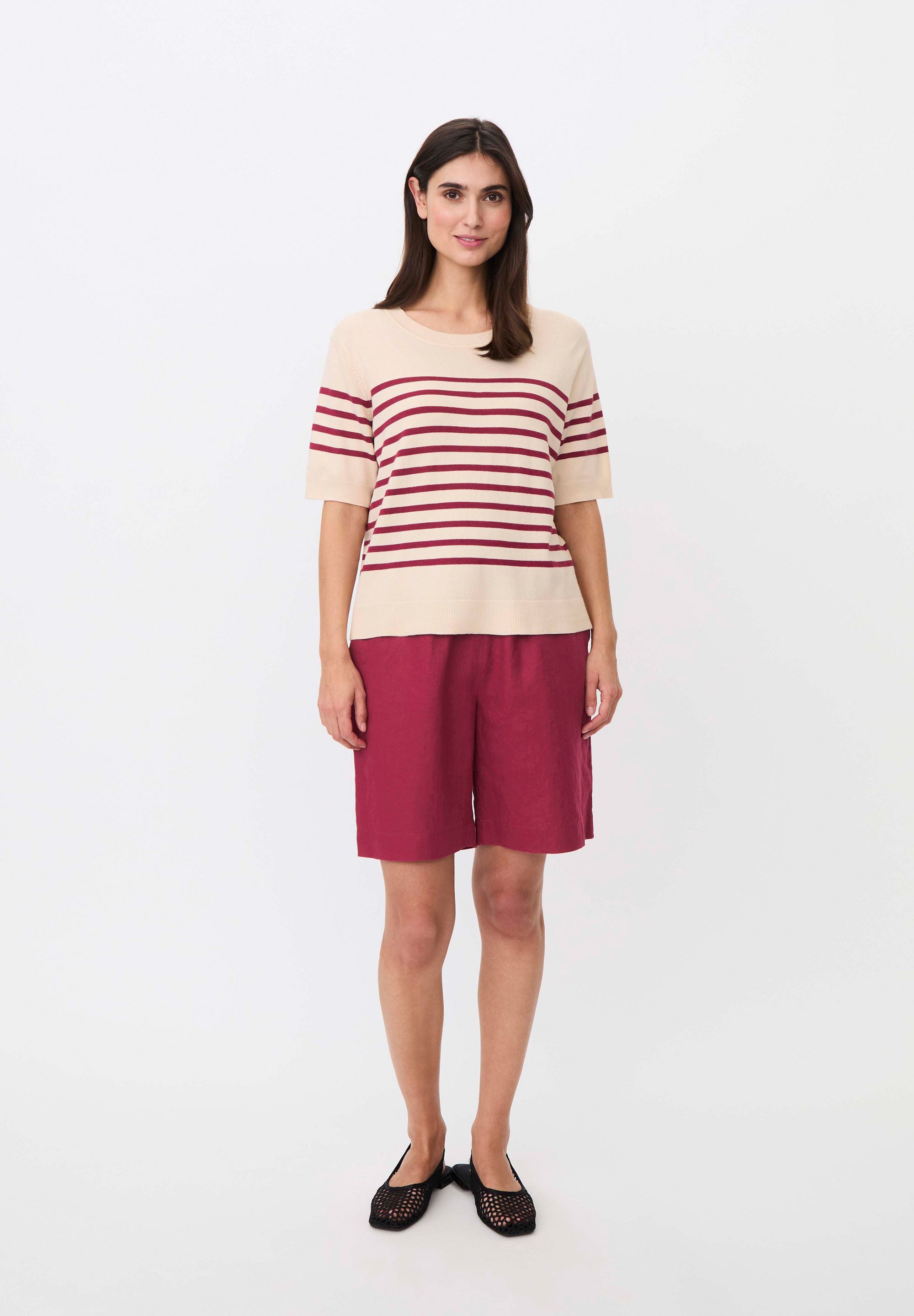 Masai Stricktop MaFlorayne gerippten Kanten