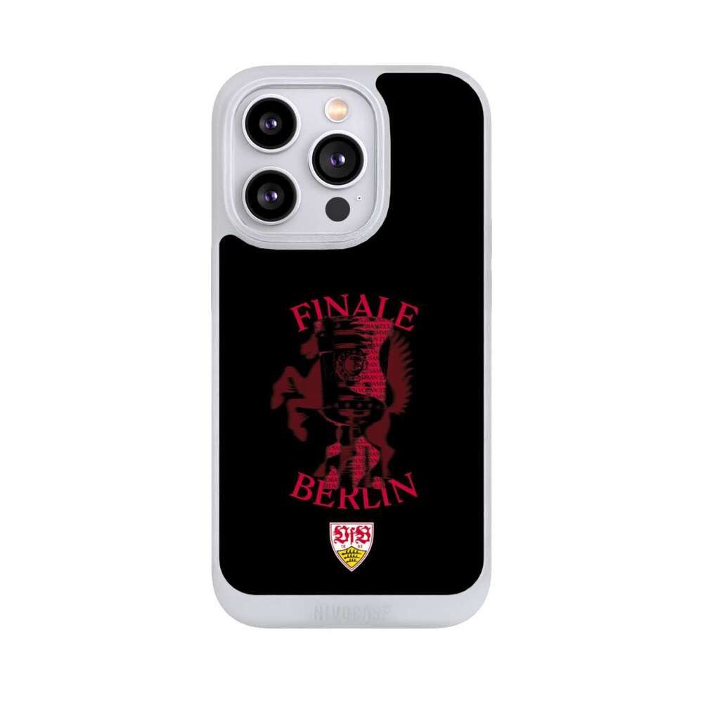NIVOCASE Handyhülle VfB Stuttgart DFB Pokalfinale 2026 Offizielles Lizenzprodukt, Apple iPhone 14 Pro Handyhülle Hülle NIVOpure Case Frozen