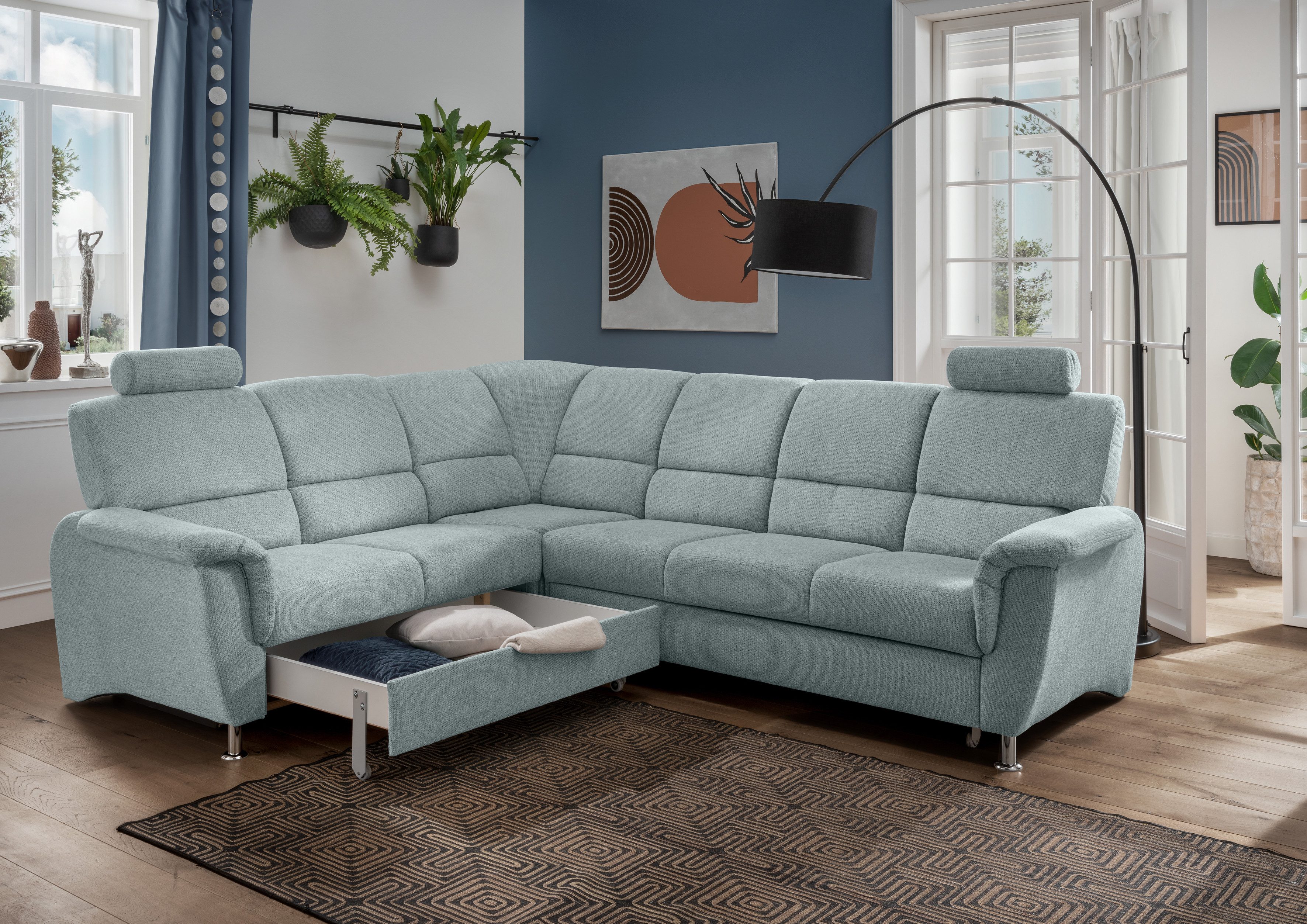 Home affaire Ecksofa Pisa L-Form, mit günstig online kaufen