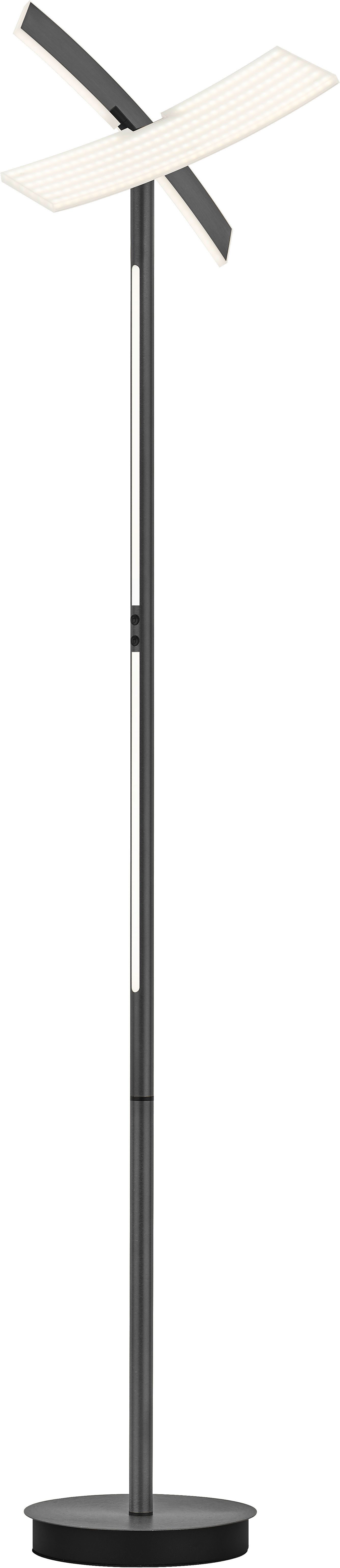 HELL höllisch gutes Licht LED Stehlampe TWICE, LED fest integriert, warmweiß - kaltweiß, Tastdimmer, CCT
