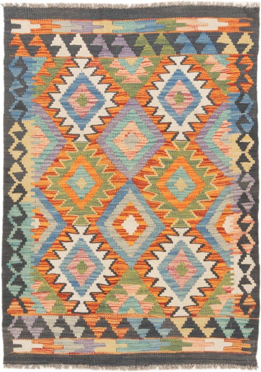 Orientteppich Kelim Afghan 86x120 Handgewebter Orientteppich, Nain Trading, rechteckig, Höhe: 3 mm