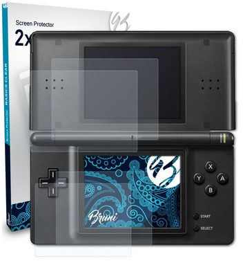 Bruni Schutzfolie Glasklare Displayschutzfolie für Nintendo DS-Lite, (2er Set), praktisch unsichtbar
