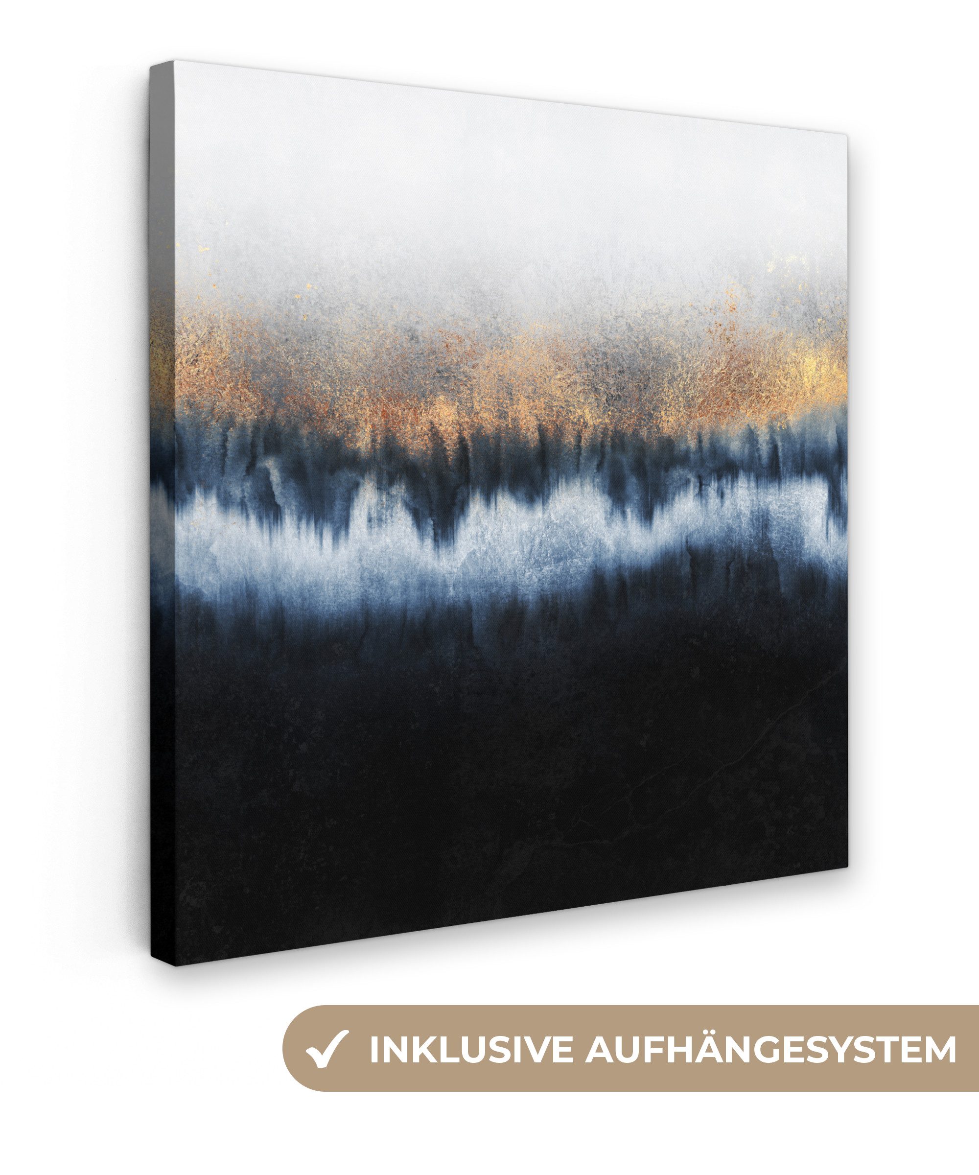 OneMillionCanvasses® Leinwandbild Abstrakt - Gold - günstig online kaufen