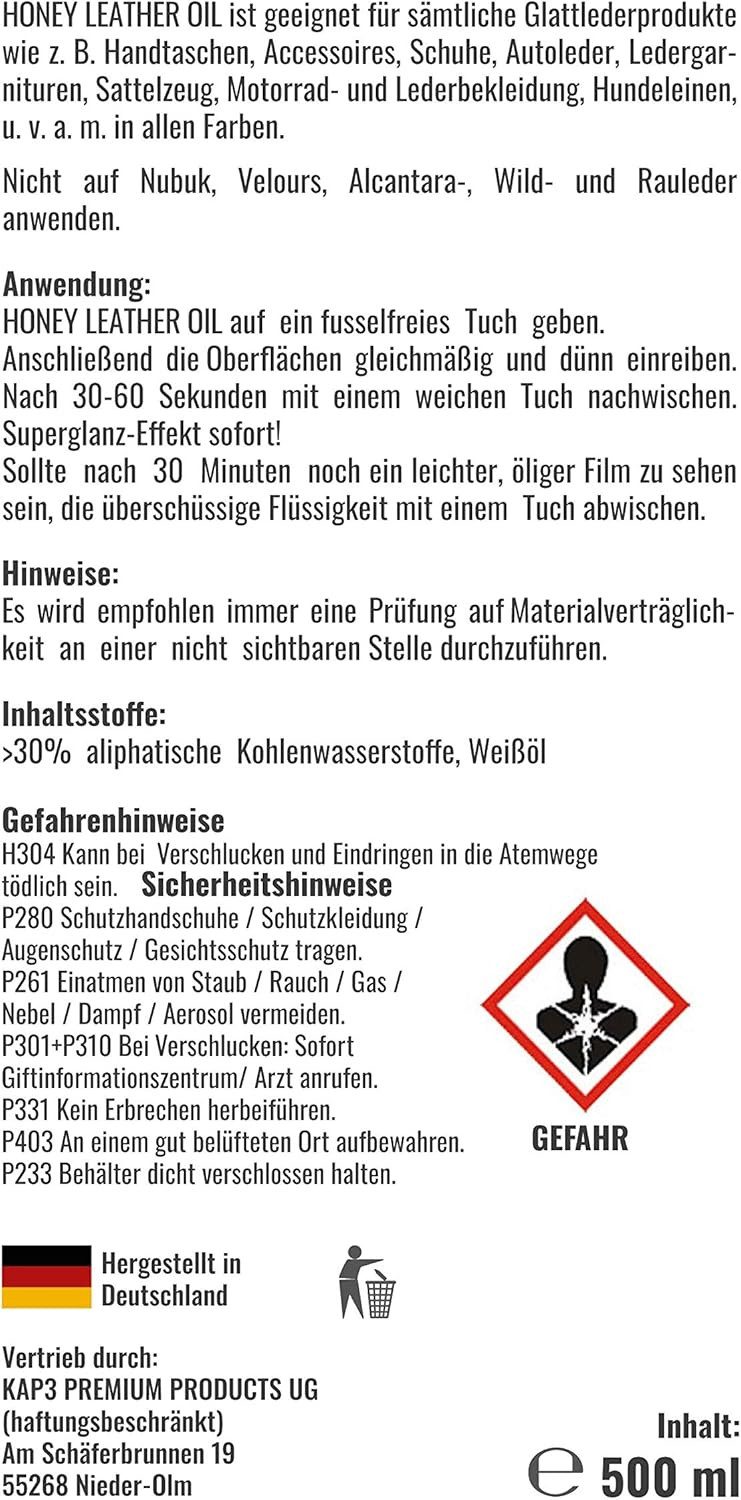 URBAN FOREST Lederpflege Honeybee Leather Care Lederpflege (200 St), 500ml