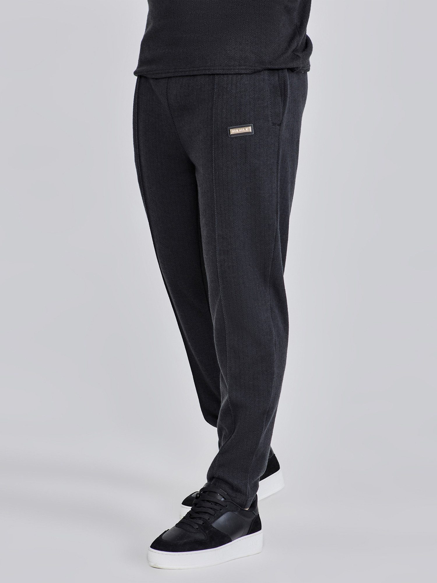 Siksilk Jogger Pants SikSilk Herren Schwarze Smart Jogginghose günstig online kaufen