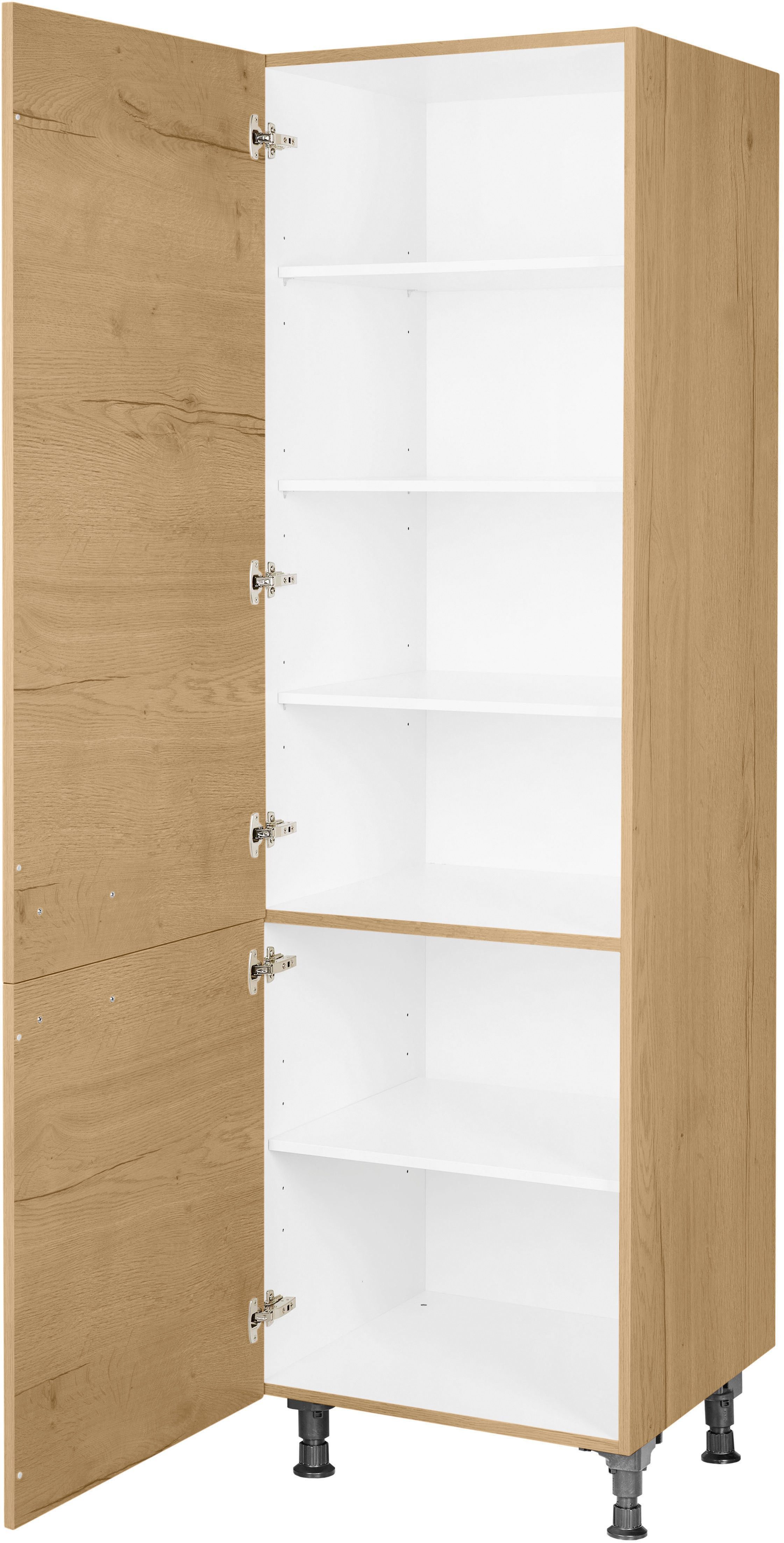 nobilia® Vorratsschrank "Structura", Ausrichtung wählbar, mit zwei Türen, vormontiert, Breite/Höhe: 60/216,6 cm