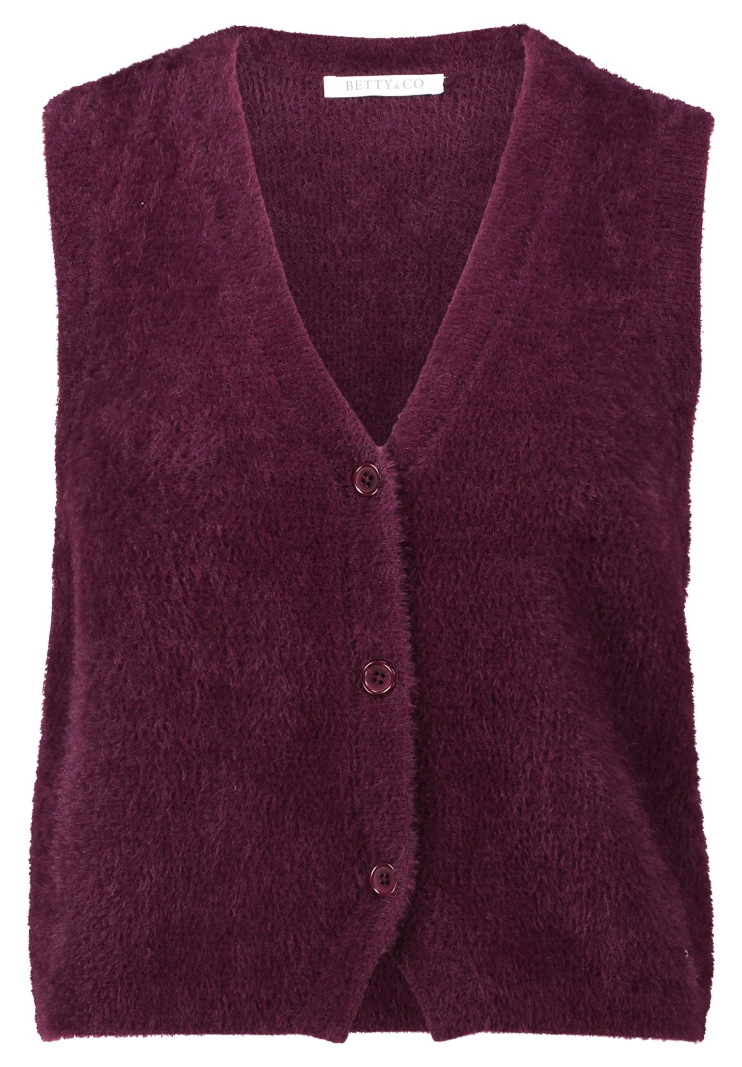 Betty&Co Strickjacke Damen Strick-Cardigan mit Knopfleiste (1-tlg) günstig online kaufen
