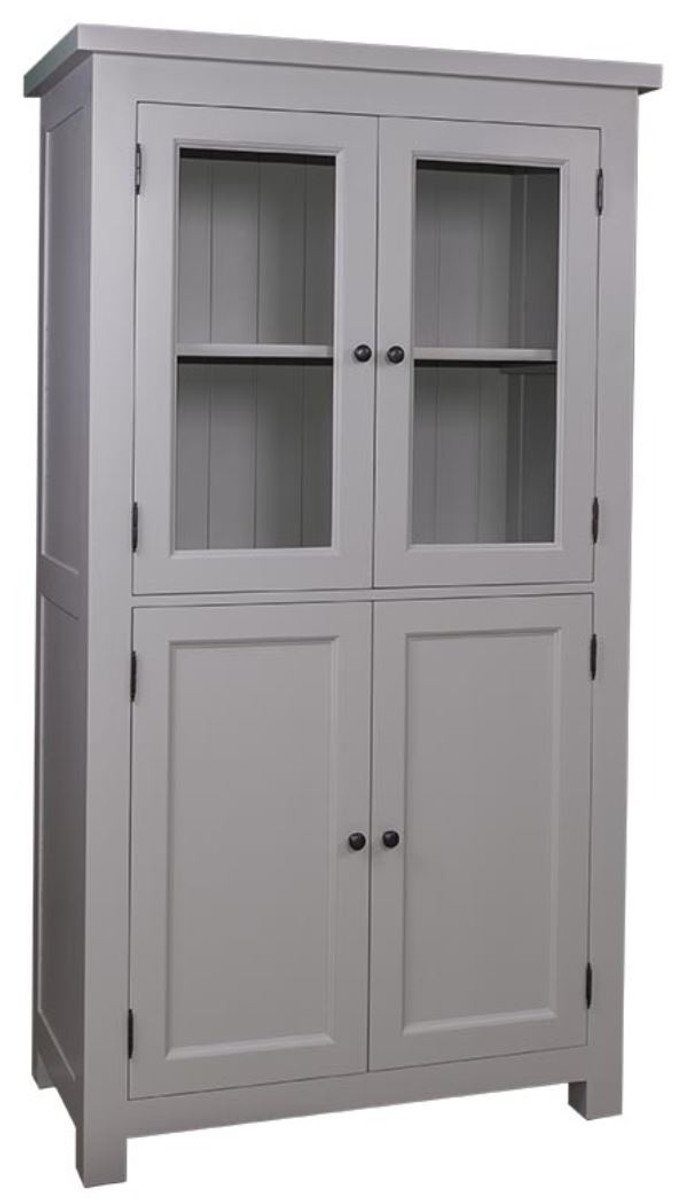 x Landhausstil 180 - 50 Küchenmöbel cm Casa Küchenschrank mit Küchenbuffet Türen Grau x Padrino 100 H. 4