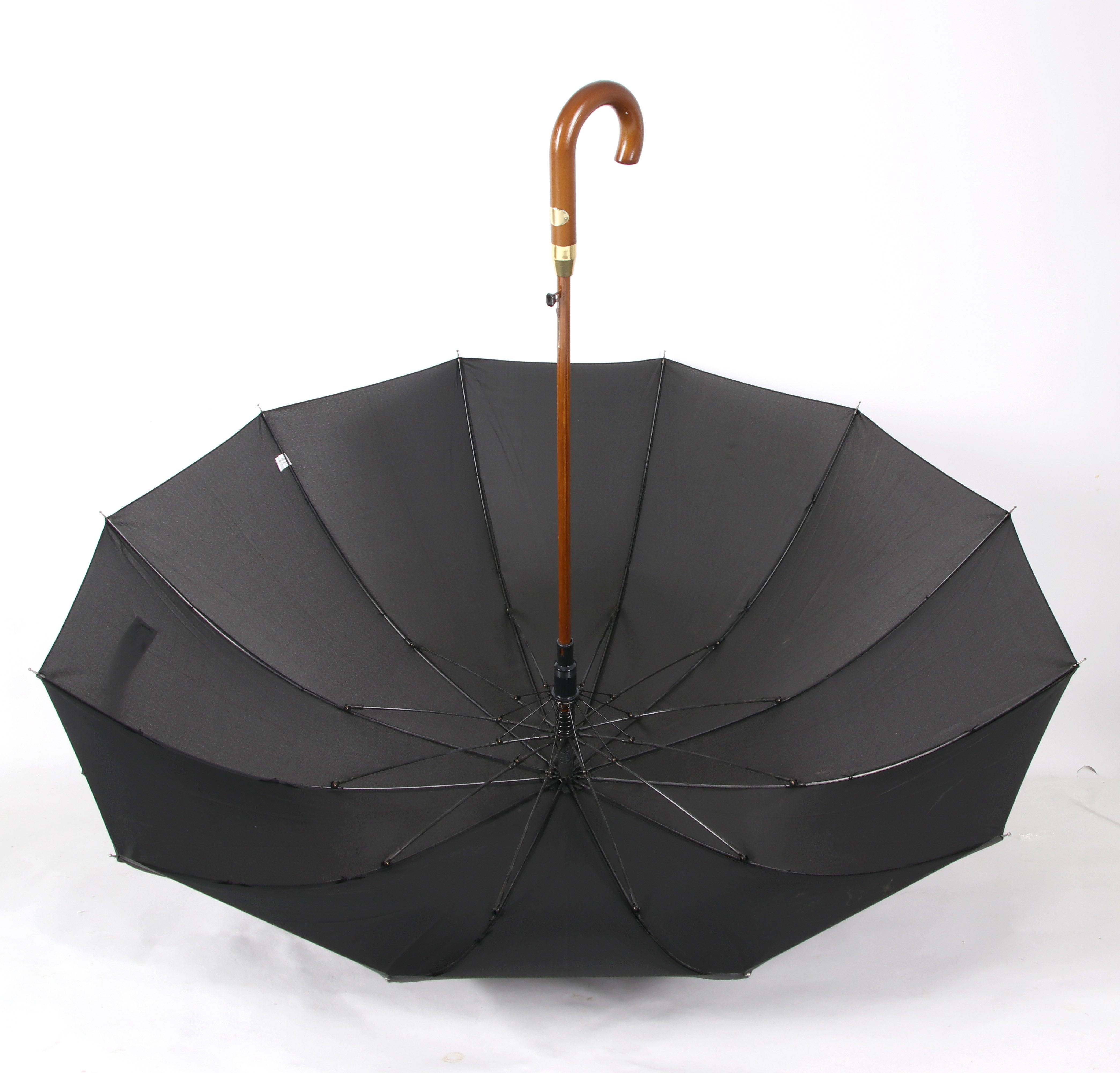 COFI 1453 Stockregenschirm Holzstockschirm ergomoischer Regenschirm günstig online kaufen