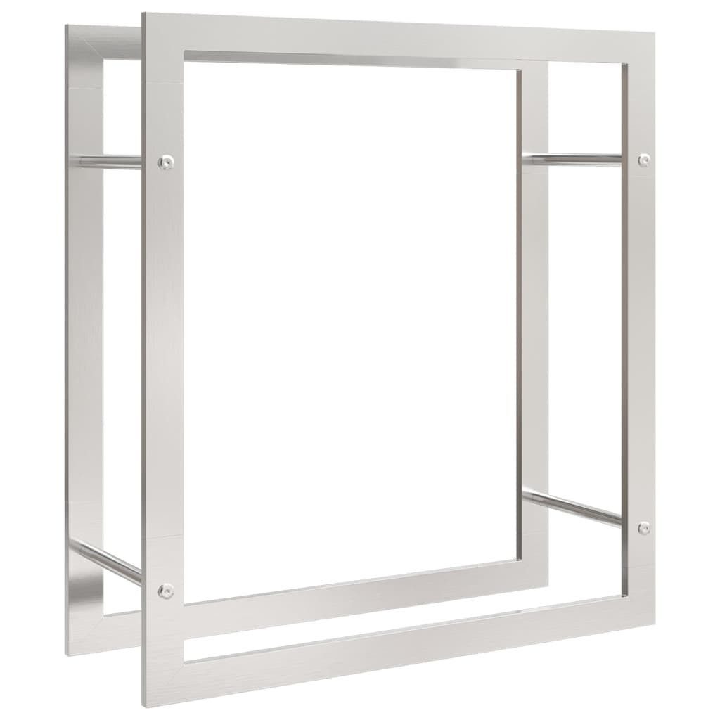 vidaXL Kaminholzregal Brennholzregal 80x28x86 cm Edelstahl, BxTxH:80x28x86 cm