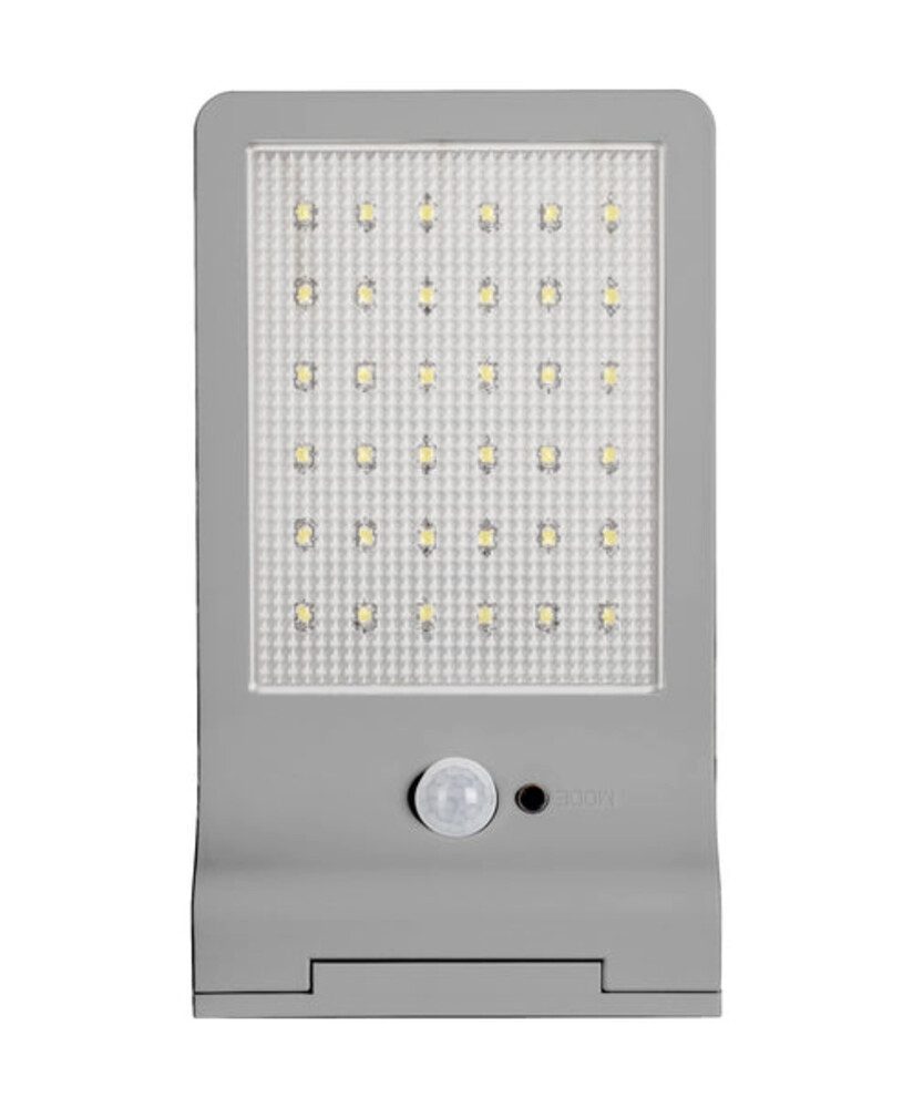 Ledvance Außen-Wandleuchte Acrylonitrile butadiene styrene (ABS), 3W, kaltweiß, 320lm, IP44, wassergeschützt solarbetrieben, kaltweiß
