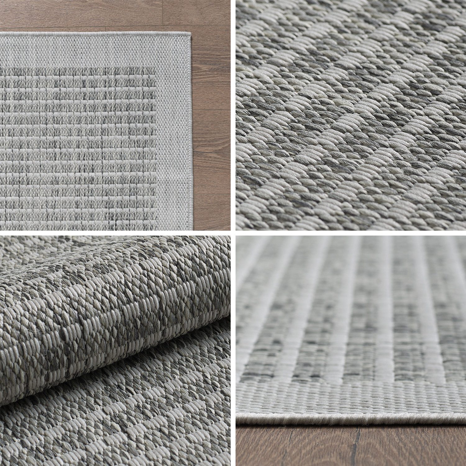 Ayyildiz Teppiche Outdoorteppich GIZA 1410, rund, Höhe: 3 mm, In- und Outdoor, Wetterfest, Wasserabweisend, robust