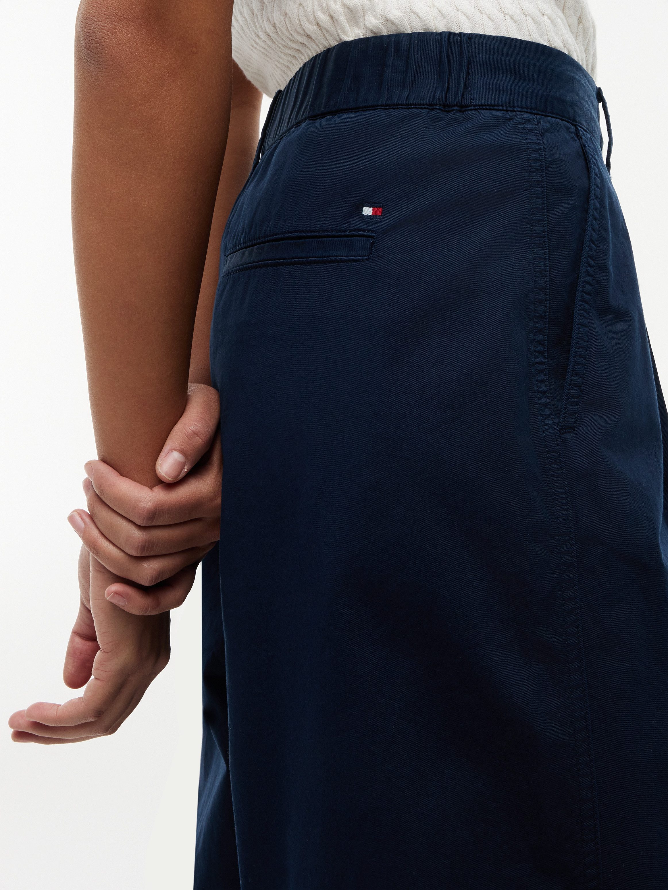 Tommy Hilfiger Chinohose COTTON BARREL CHINO Baumwolle, Barrel Fit