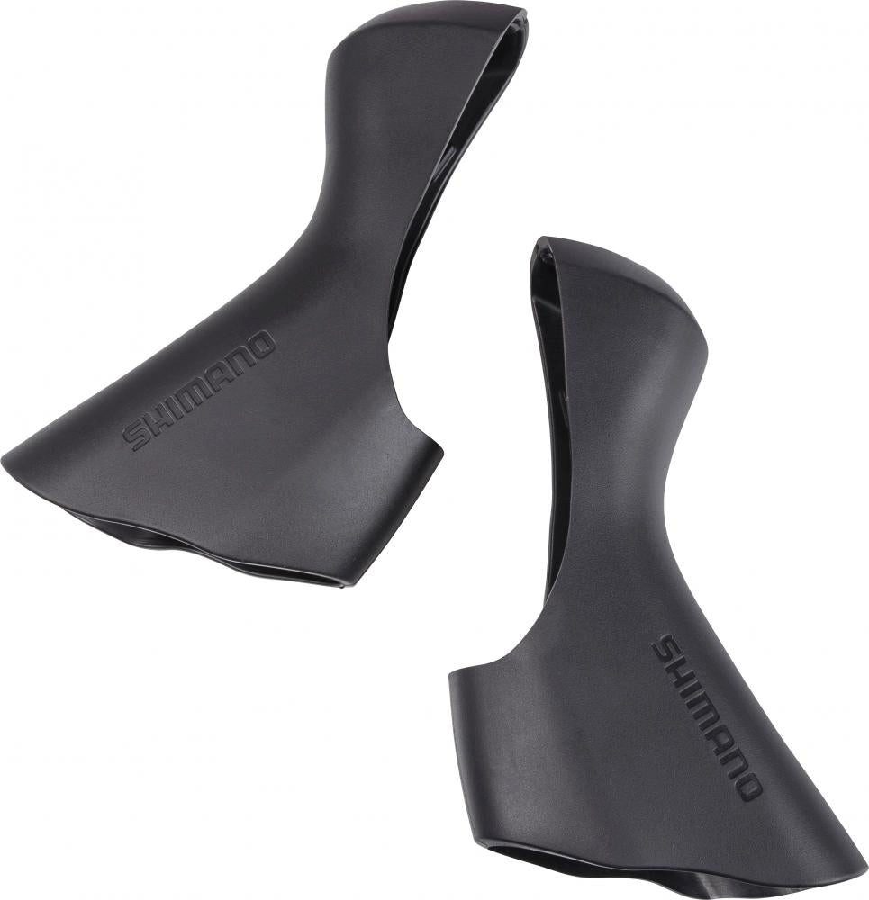 Schalthebel SHIMANO Griffgummi Paar ST-6800 Schwarz - ergonomischer Ersatz für STI