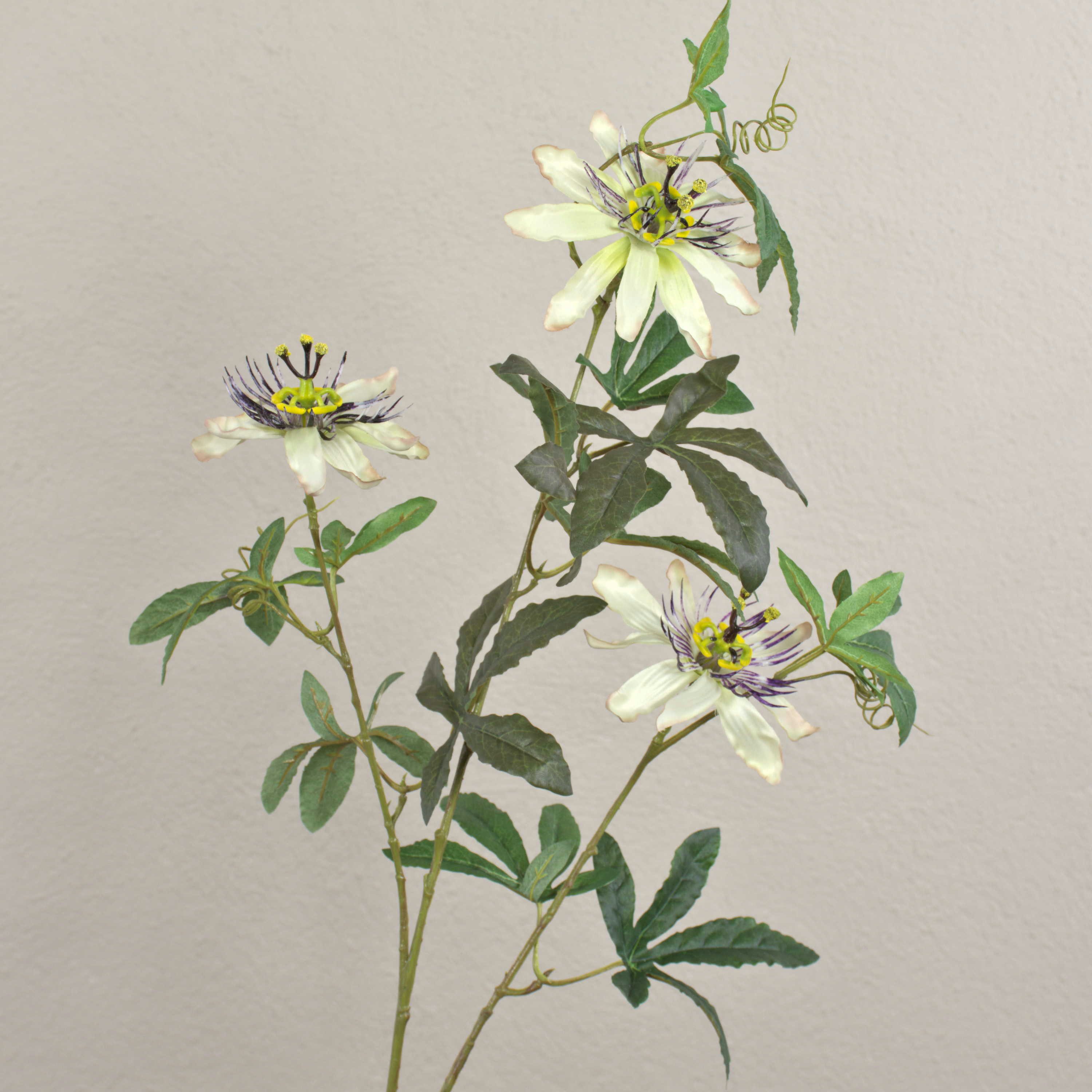 Kunstzweig Künstliche Passionsblume JULANDA, weiß-lila, 100cm, Ø9-11cm Passionsblume, artplants, Höhe 95.0 cm