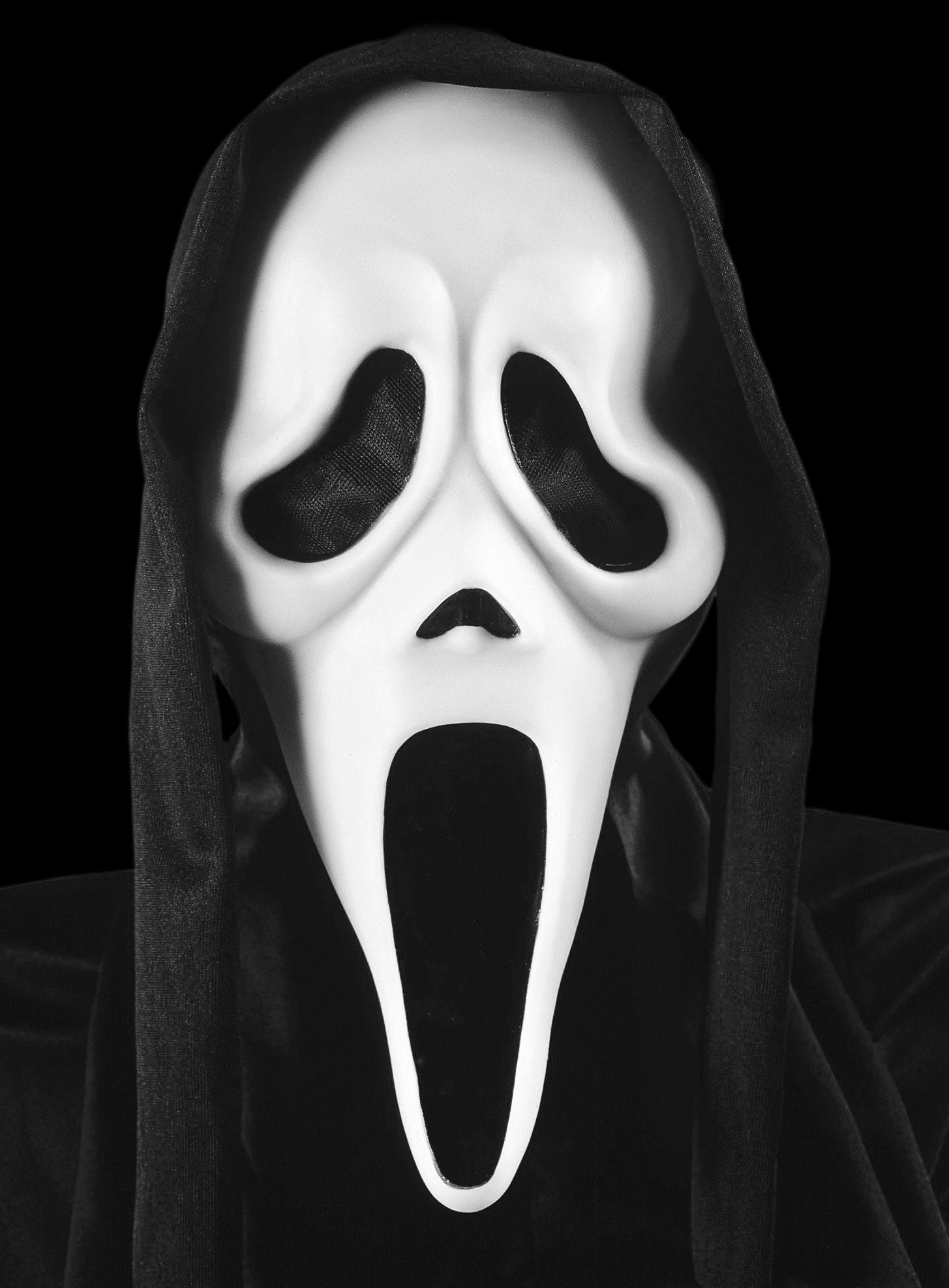 Fun World Verkleidungsmaske Scream Maske - Horror Halloween Maske für Kostü günstig online kaufen