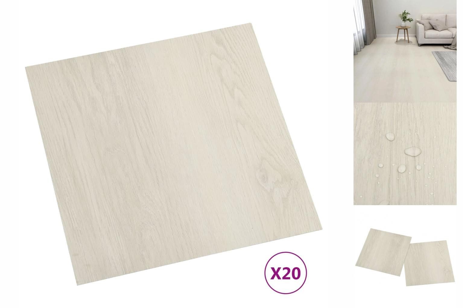 vidaXL Laminat PVC Laminatböden Selbstklebend Dielen Bodenbelag Boden Fliesen 20 Stk