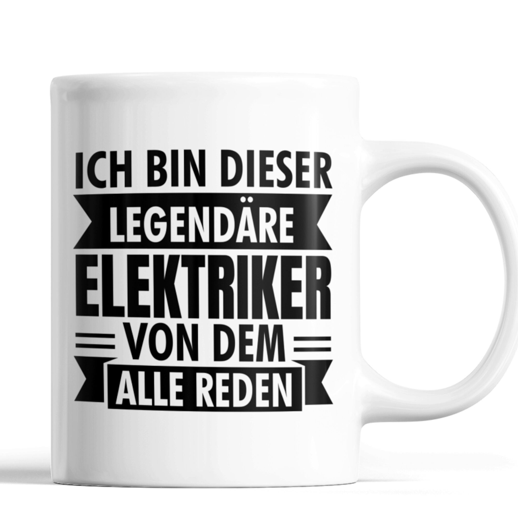 Printmacher Tasse Elektriker Tasse Elektro Meister Elektrik Handwerker Kaffeebecher, Keramik