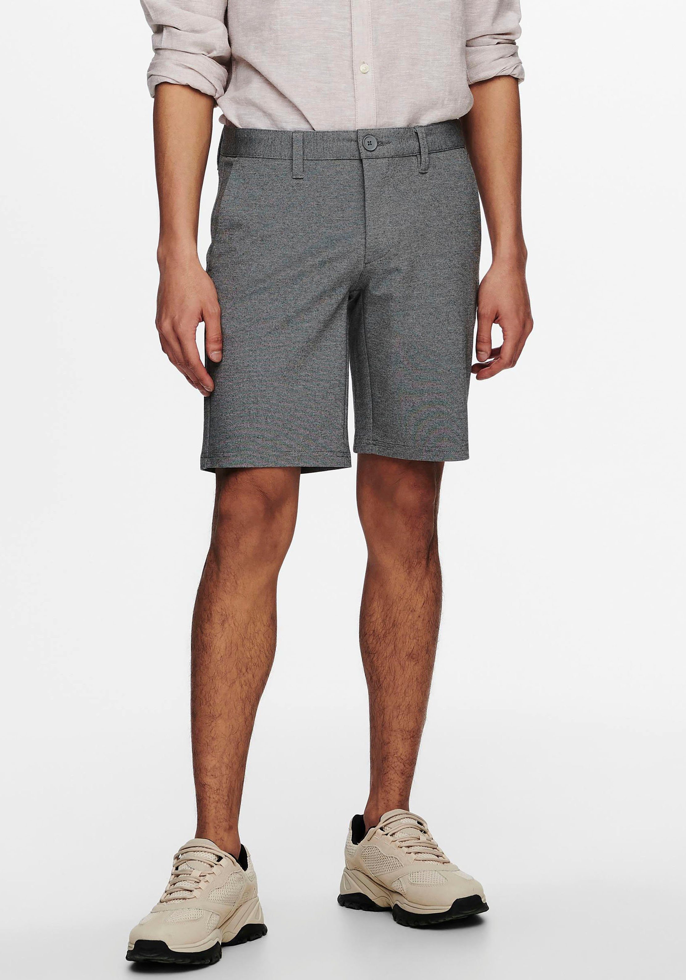 ONLY & SONS Chinoshorts MARK SHORTS Medium Grey Melange