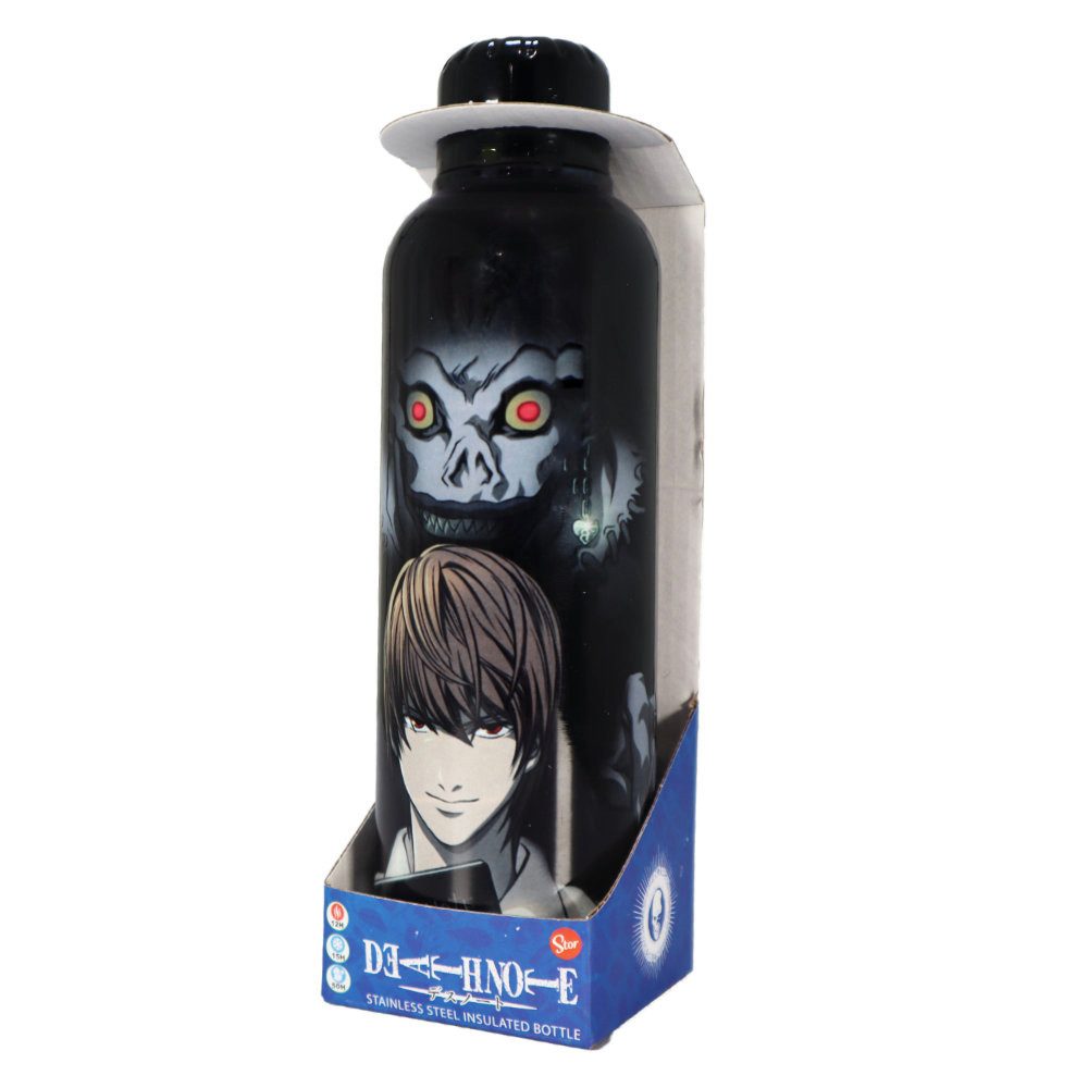 Death Note Trinkflasche Anime Death Note Edelstahl Thermo Trinkflasche, doppelwandige Flasche 515 ml
