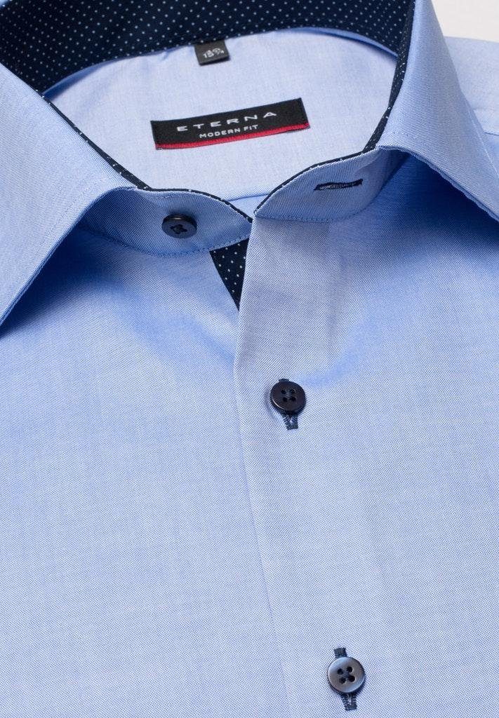 Eterna Blusenshirt Hemd 8100 C13K, mittelblau