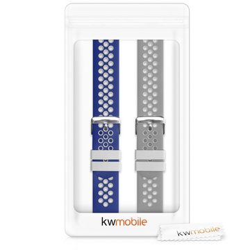 kwmobile Uhrenarmband 2x Sportarmband für Huami Amazfit GTR 47mm/2 /2e /GTR3/Pro, Armband TPU Silikon Set Fitnesstracker