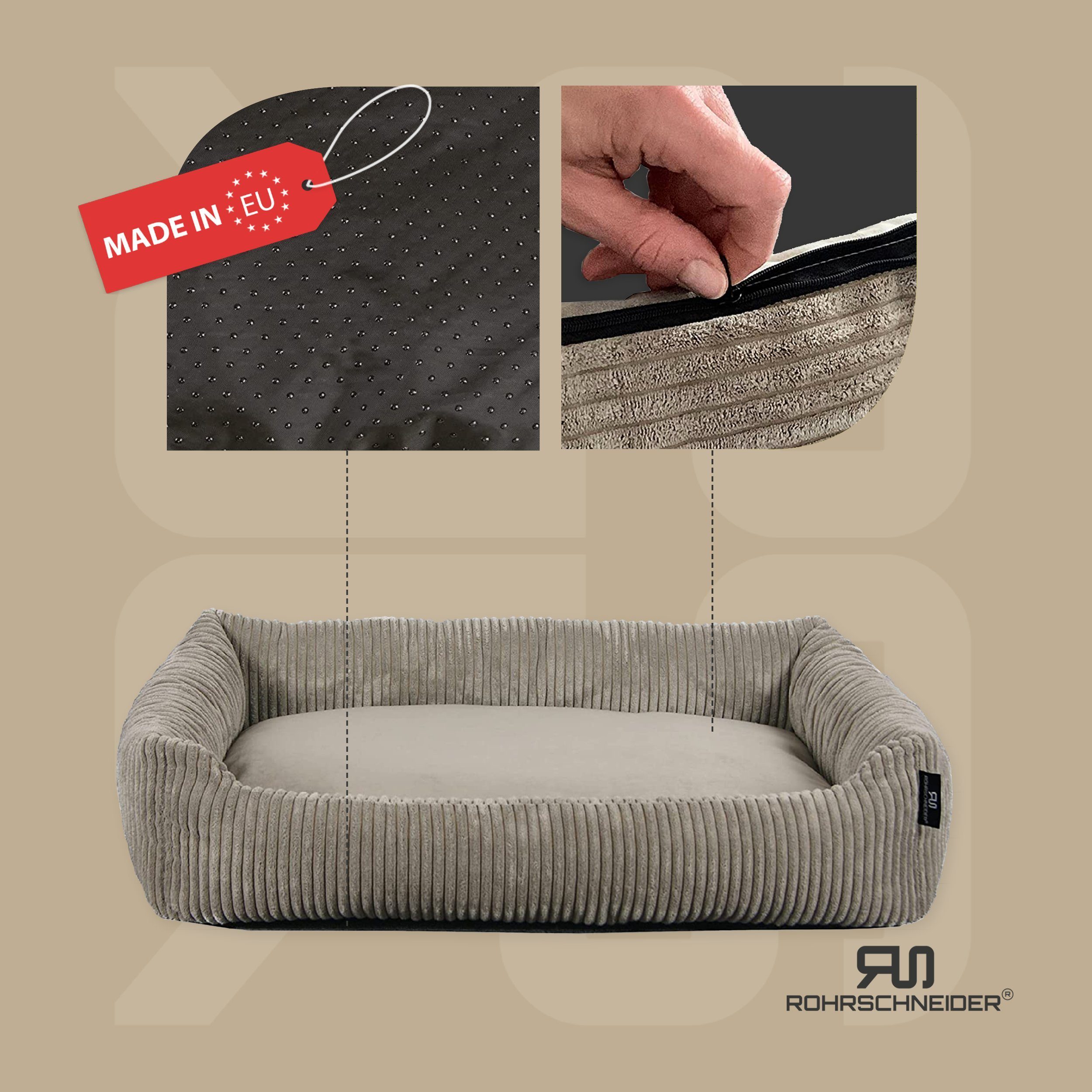 Rohrschneider Tierbett Katzenbett mit Kissen aus günstig online kaufen