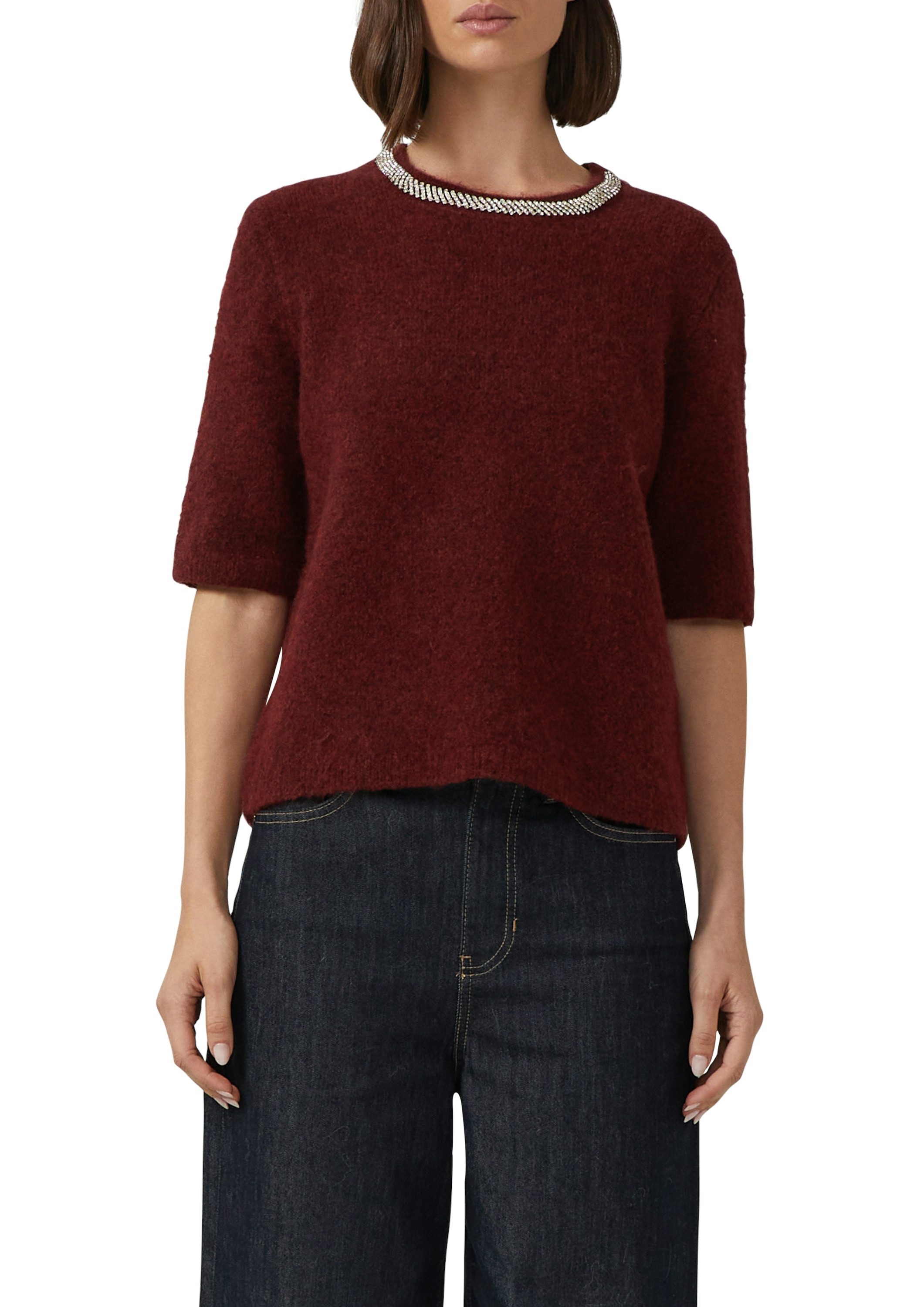 Kurzarmpullover Strickpullover