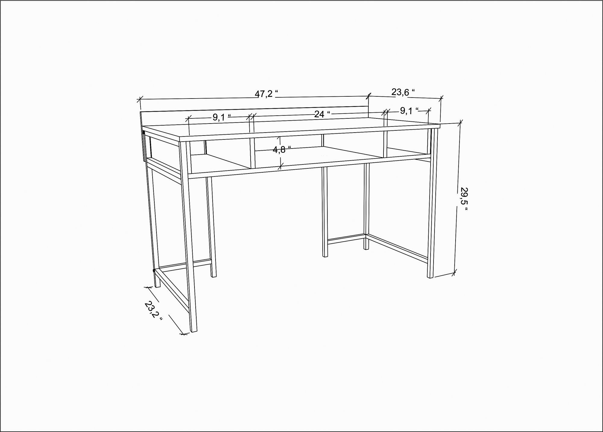 Decor Schreibtisch Skye RTC1412-Schreibtisch