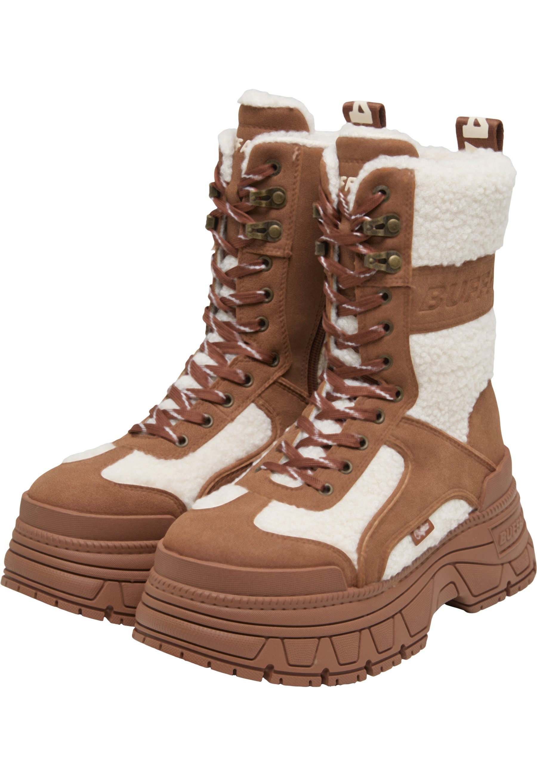 Buffalo Buffalo FUSION COM HI WARM - VEGAN NUBUCK/FUR Stiefel