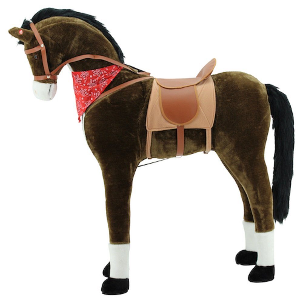 Sweety-Toys Stehpferd Sweety Toys 11525 Stehpferd für Kinder "Chocolate" ca.110cm