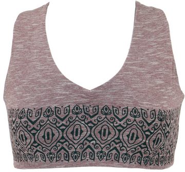 Guru-Shop T-Shirt Bikini Top, Bra Top, bedrucktes Yoga Top aus.. Festival, Ethno Style, Psychedelic, alternative Bekleidung