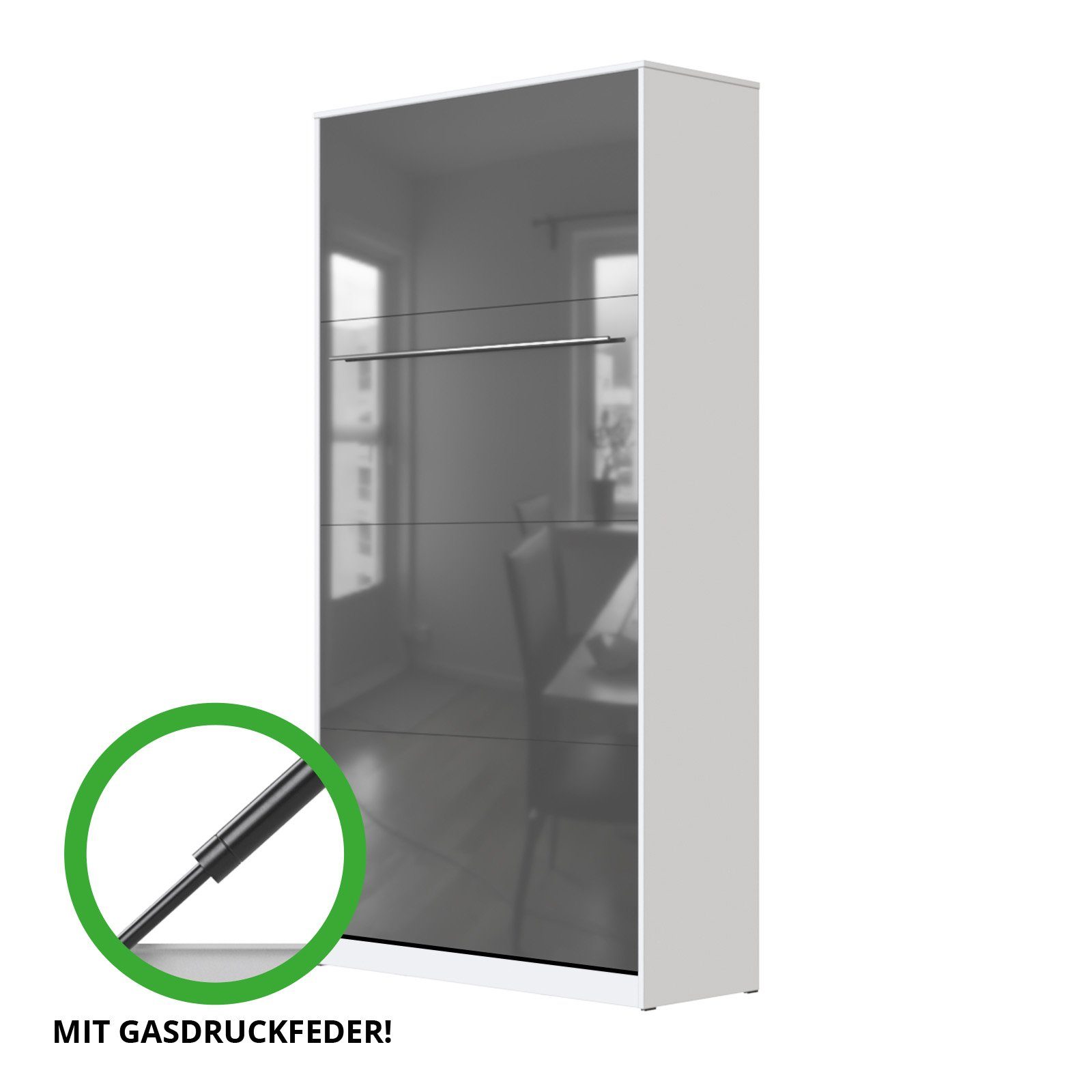 SMARTBett Schrankbett SMARTBett Standard 90x200 Vertikal/Hoch günstig online kaufen