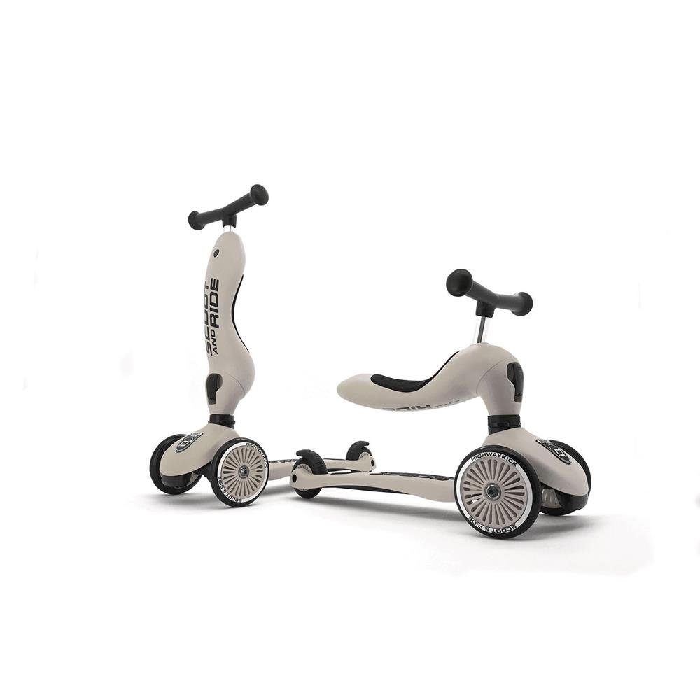 Scoot and Ride Dreiradscooter Highwaykick 1 Ash, 50 kg, Kinder Fahrzeug