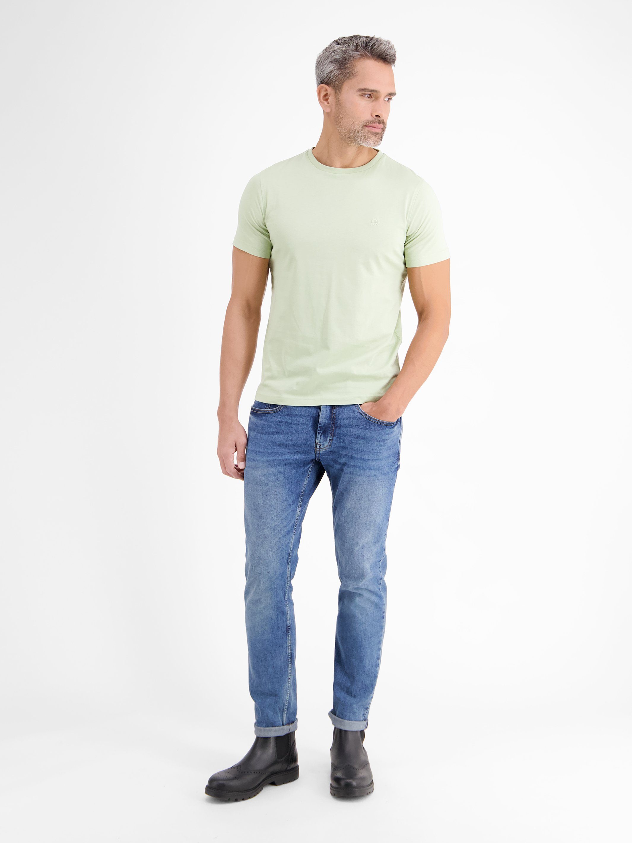 T-Shirt LERROS Baumwollqualität Hochwertige LERROS T-Shirt BCI-zertifizierte O-Neck, mit