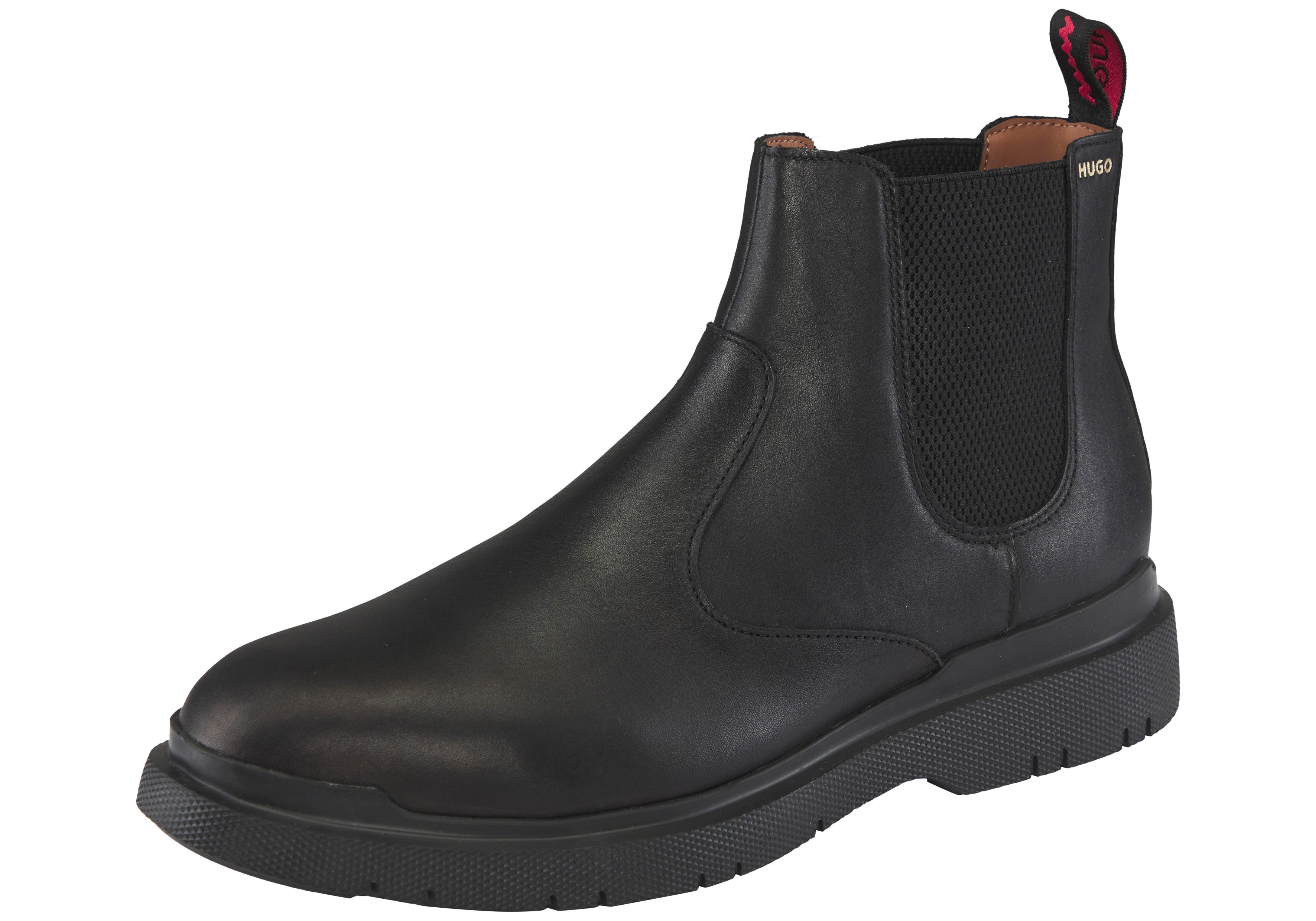 HUGO NASH Chelseaboots klassische Stiefelette mit Stretcheinsatz