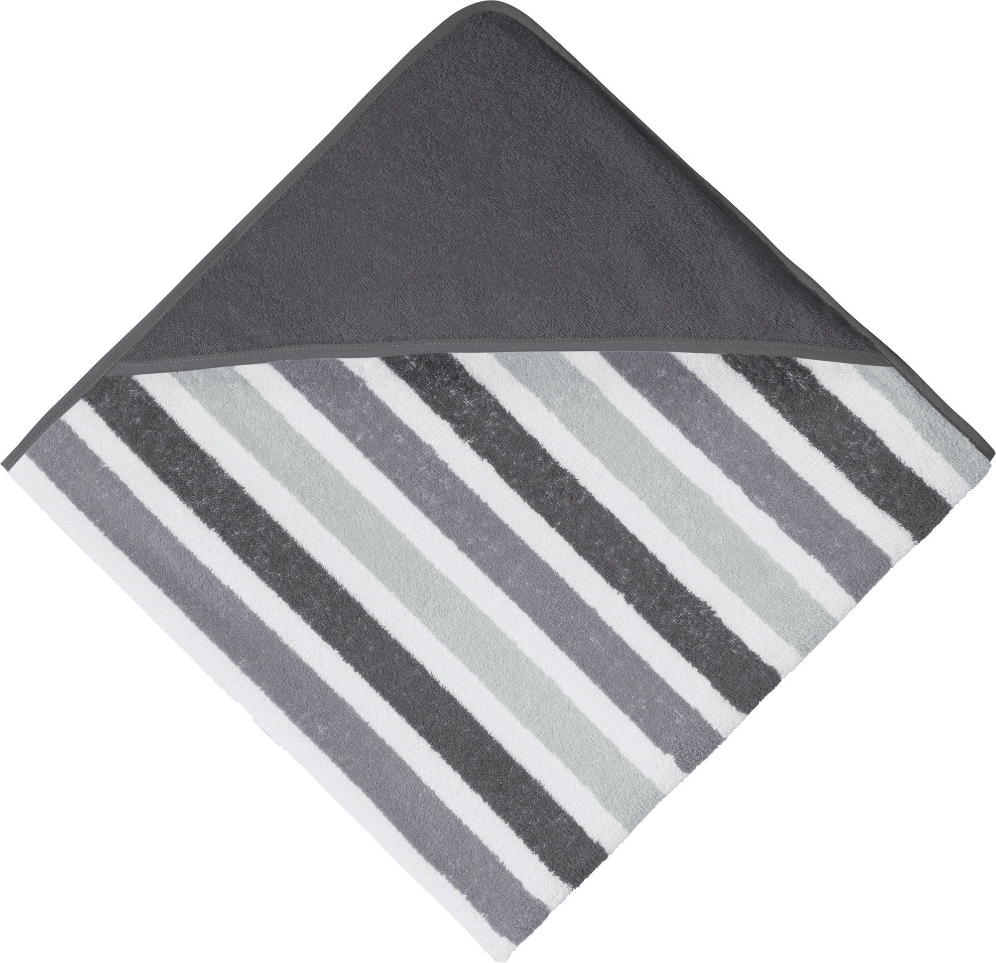 Erwin Müller Kapuzenhandtuch Kapuzenbadetuch, Frottier, Walk-Frottier Streifen