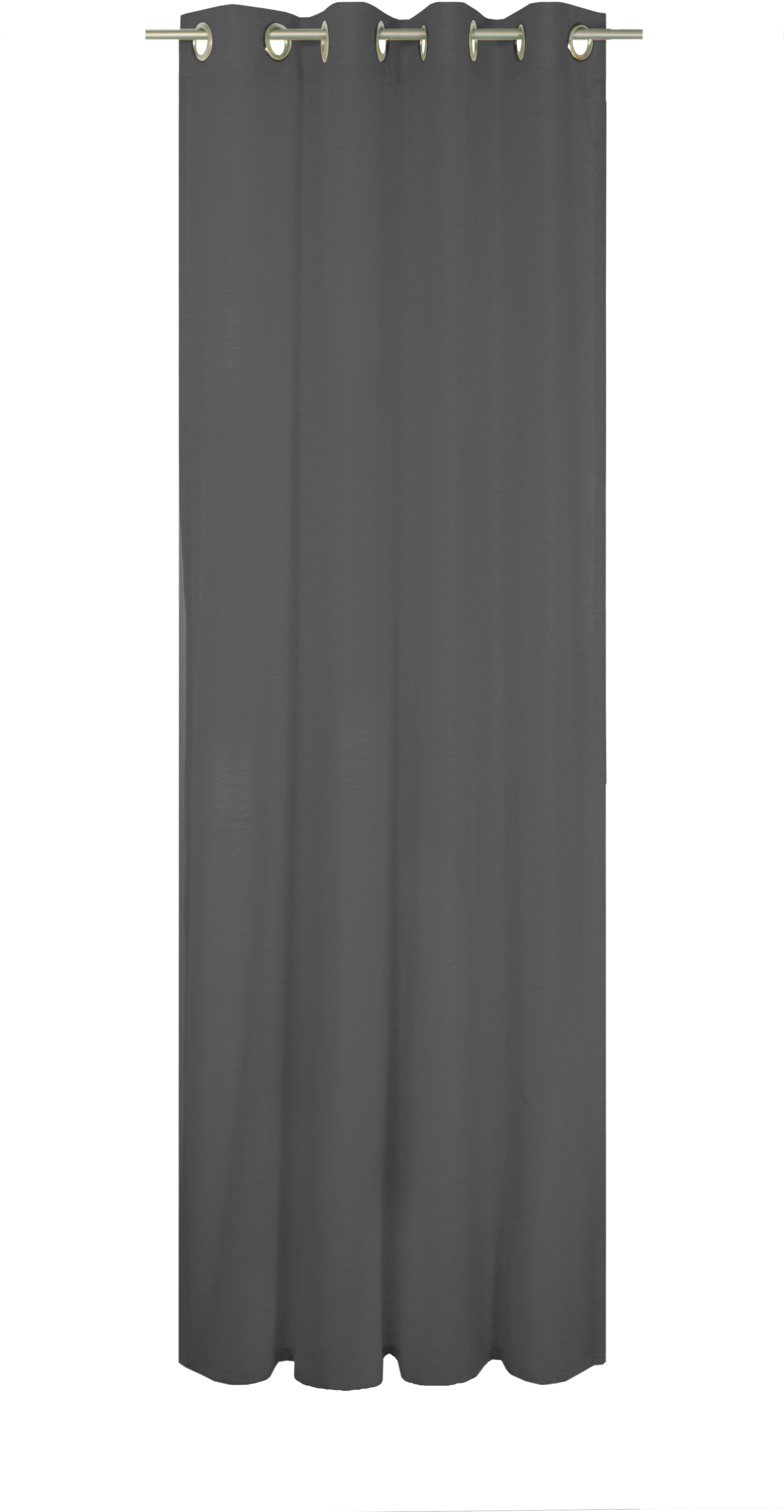 Vorhang LORCA, Wirth, Ösen (1 St), halbtransparent schwarz