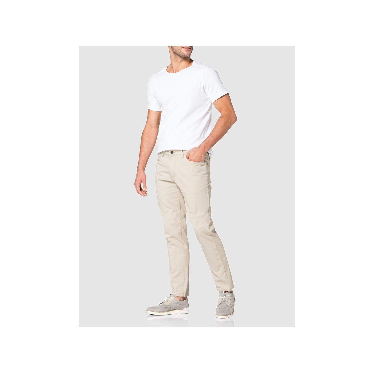 beige (1-tlg) Hattric 5-Pocket-Jeans