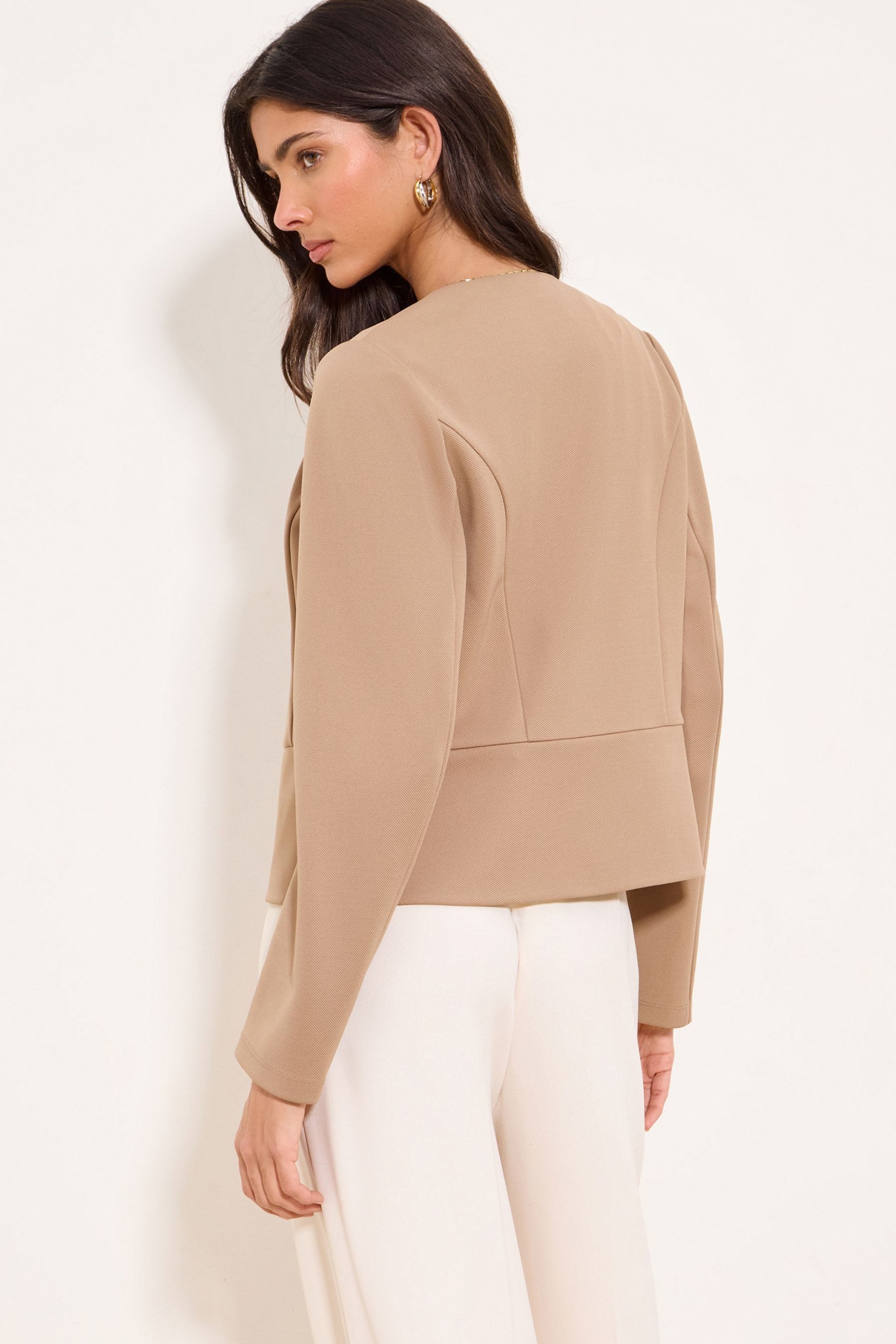 LIPSY Kurzjacke Lipsy verkürzter, kragenloser Blazer, Regular (1-St) günstig online kaufen