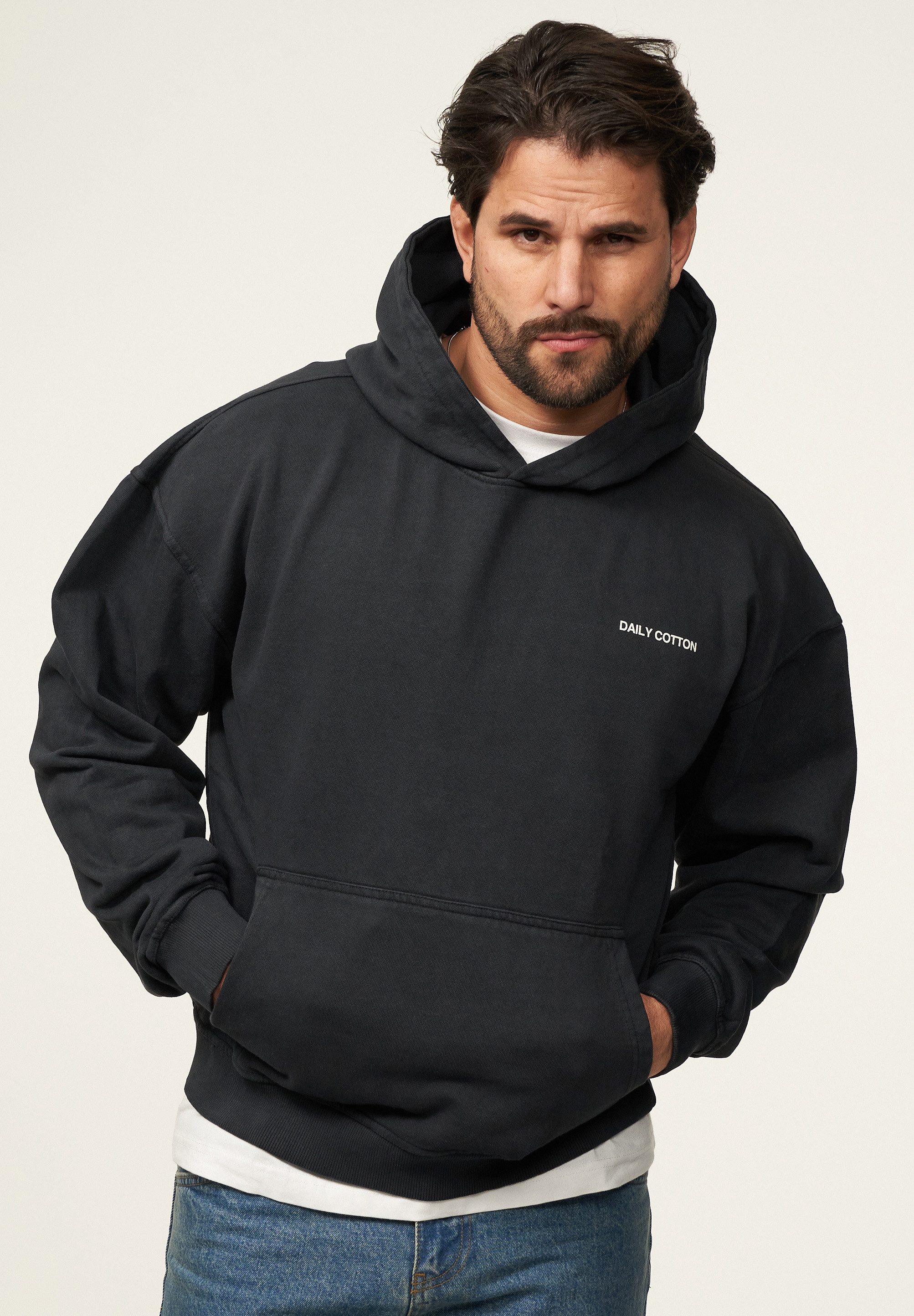 BEHYPE STUDIOS Hoodie BHSSAKAI Herren Heavy Oversize Hoodie Kapuzenpullover Sweatshirt Raglan Sweater