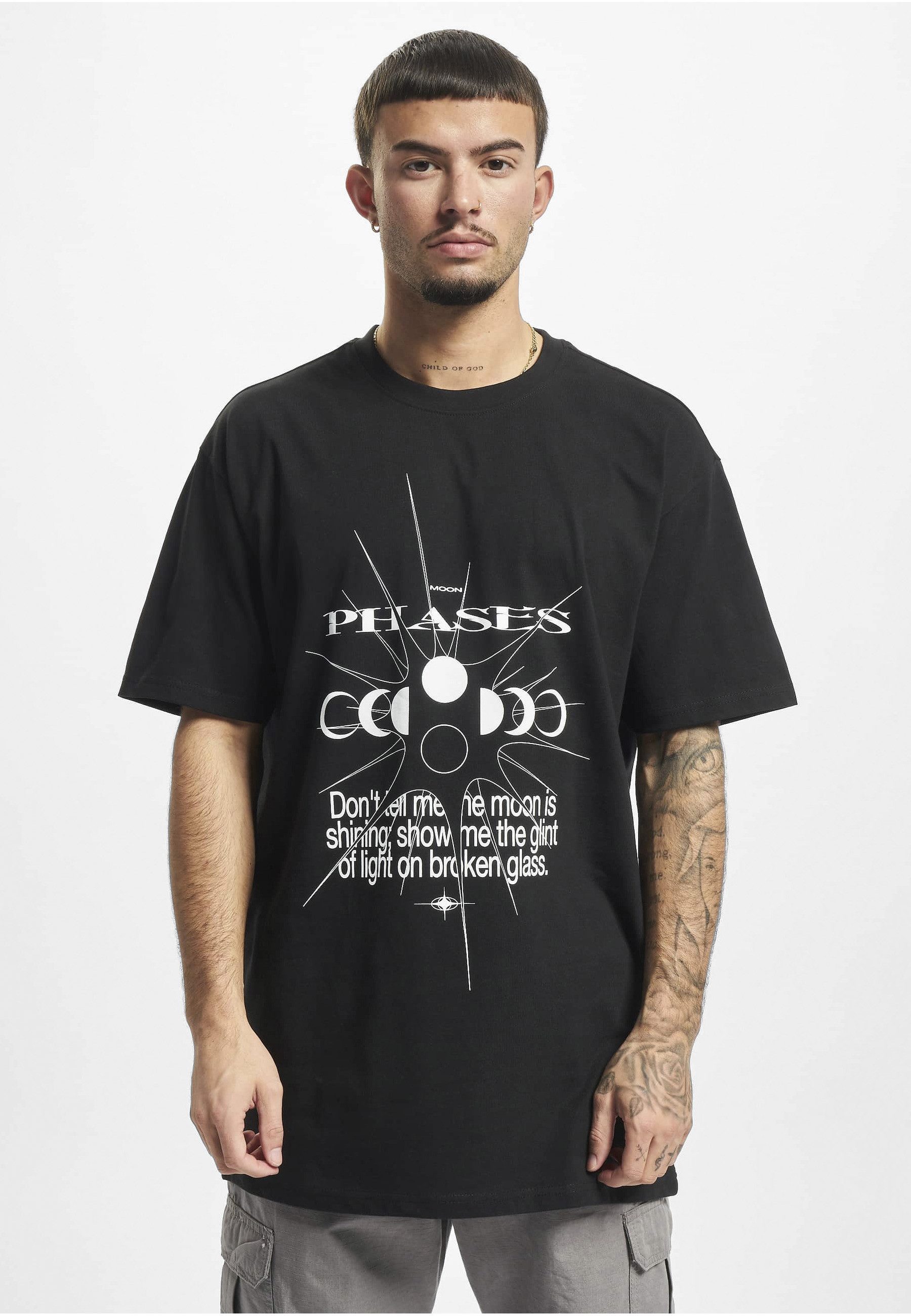 Upscale by Mister Tee Kurzarmshirt Upscale by Mister Tee Unisex Moon Phases Tee (1-tlg)