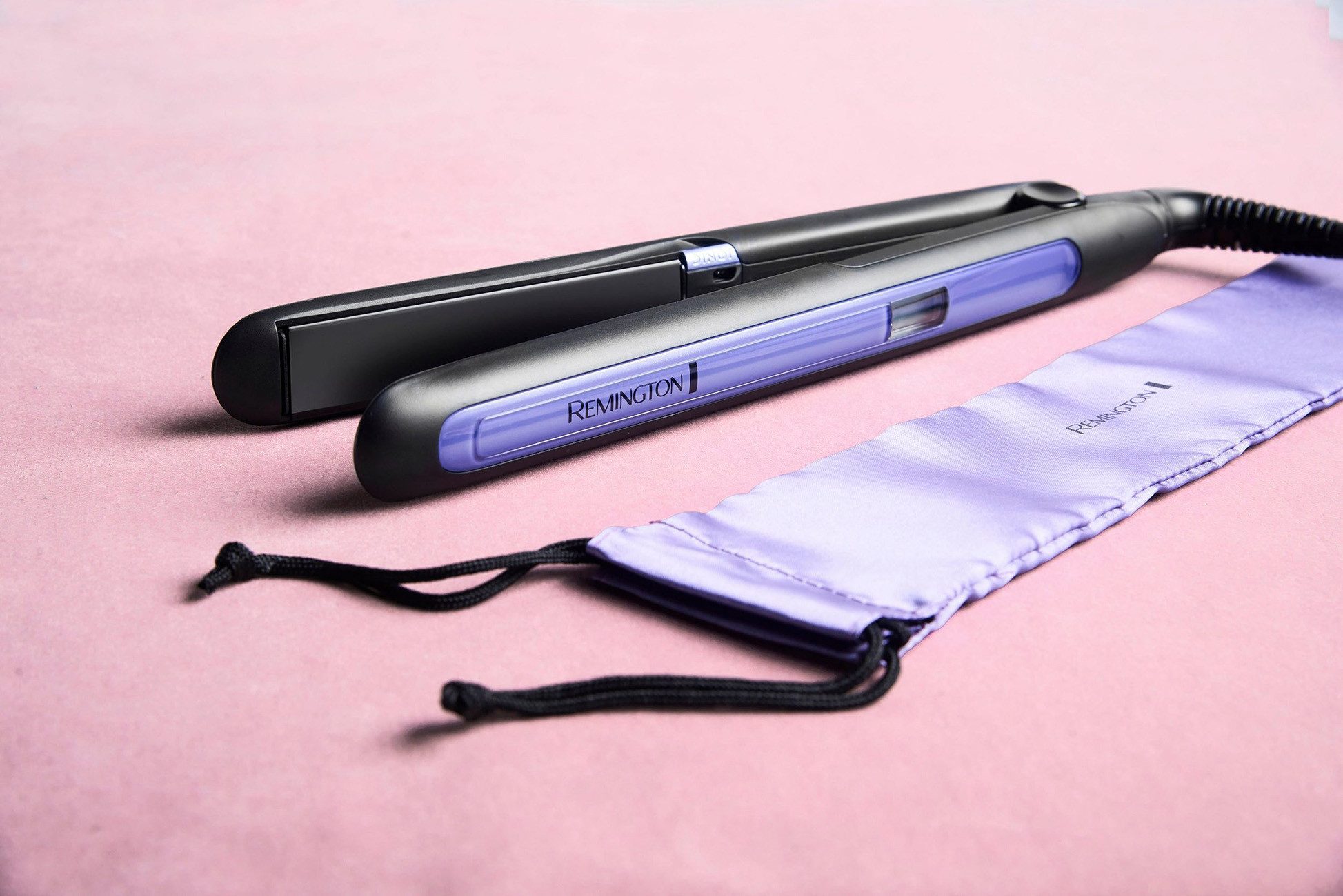 Remington Glätteisen PRO-Ion Straight S7710, Keramikbeschichtung, Ionengenerator lila|schwarz