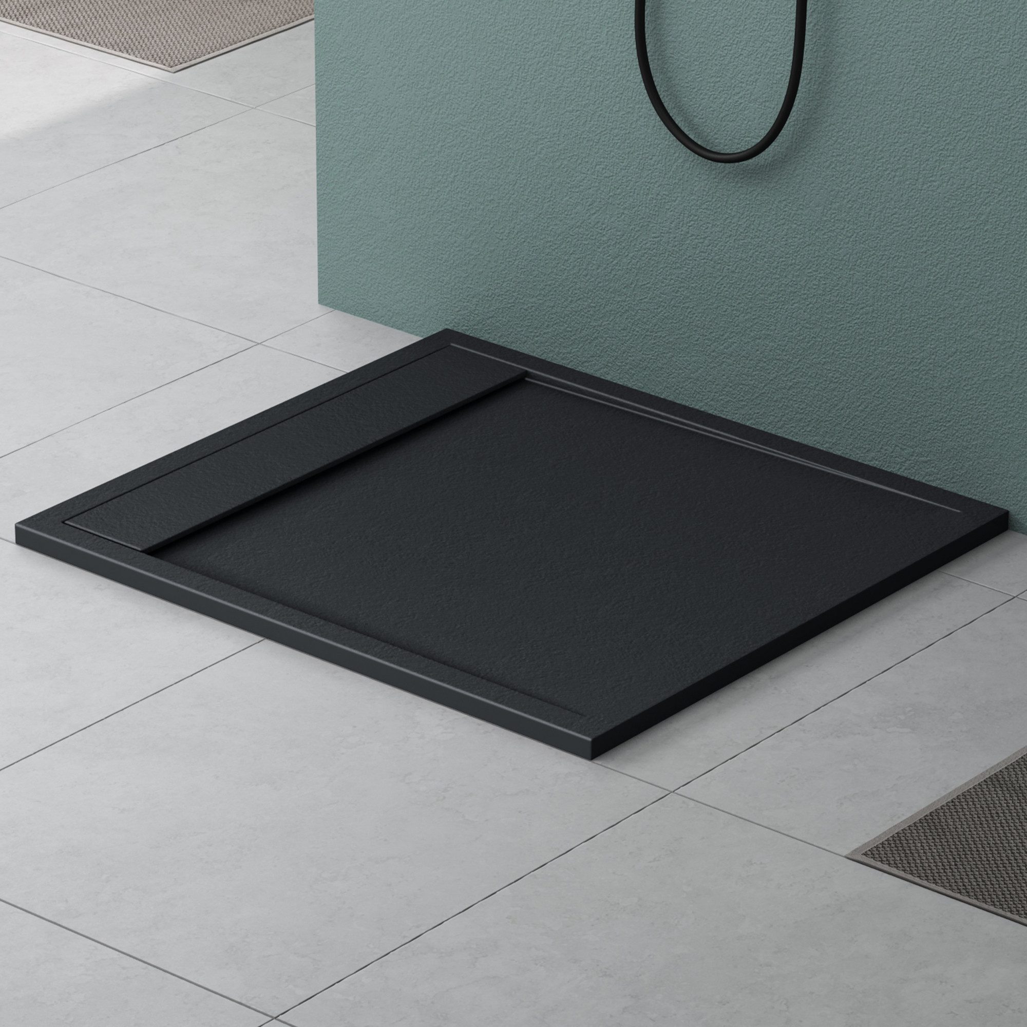 Mai & Mai Duschwanne Duschtasse aus Mineralguss DIN-Anschlüsse B:90cm T:100 günstig online kaufen