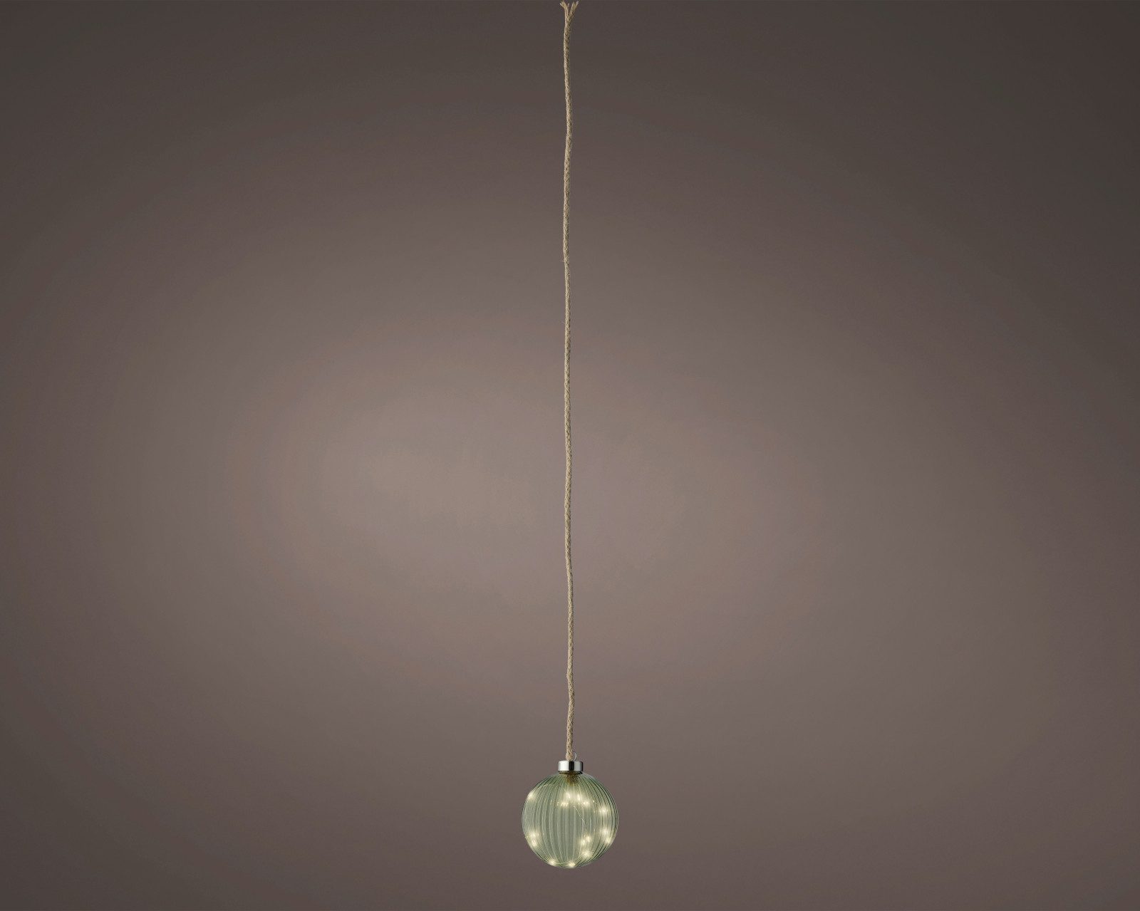 Lumineo Dekofigur LED Diamant braun/ warmes weiss 20cm